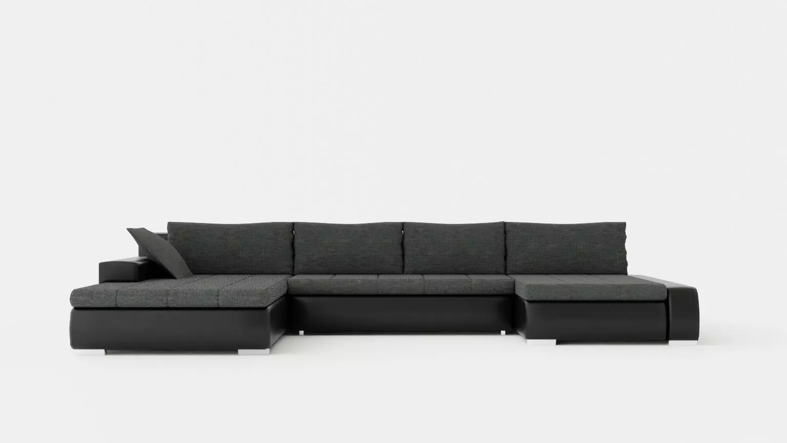 Cillo U Bed Sofa Reversible Artificial Leather Low-poly 3D model_0