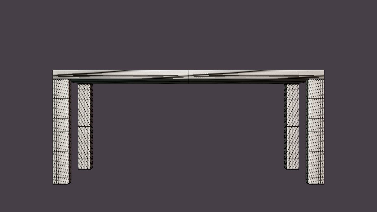 Cibus Dining Table Low-poly 3D model_5