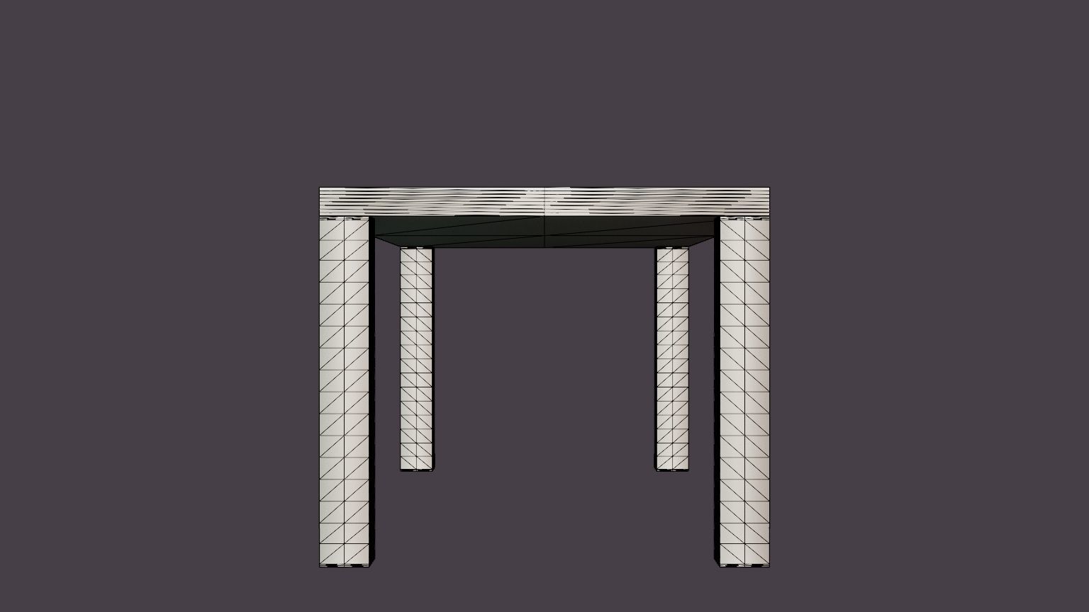 Cibus Dining Table Low-poly 3D model_7