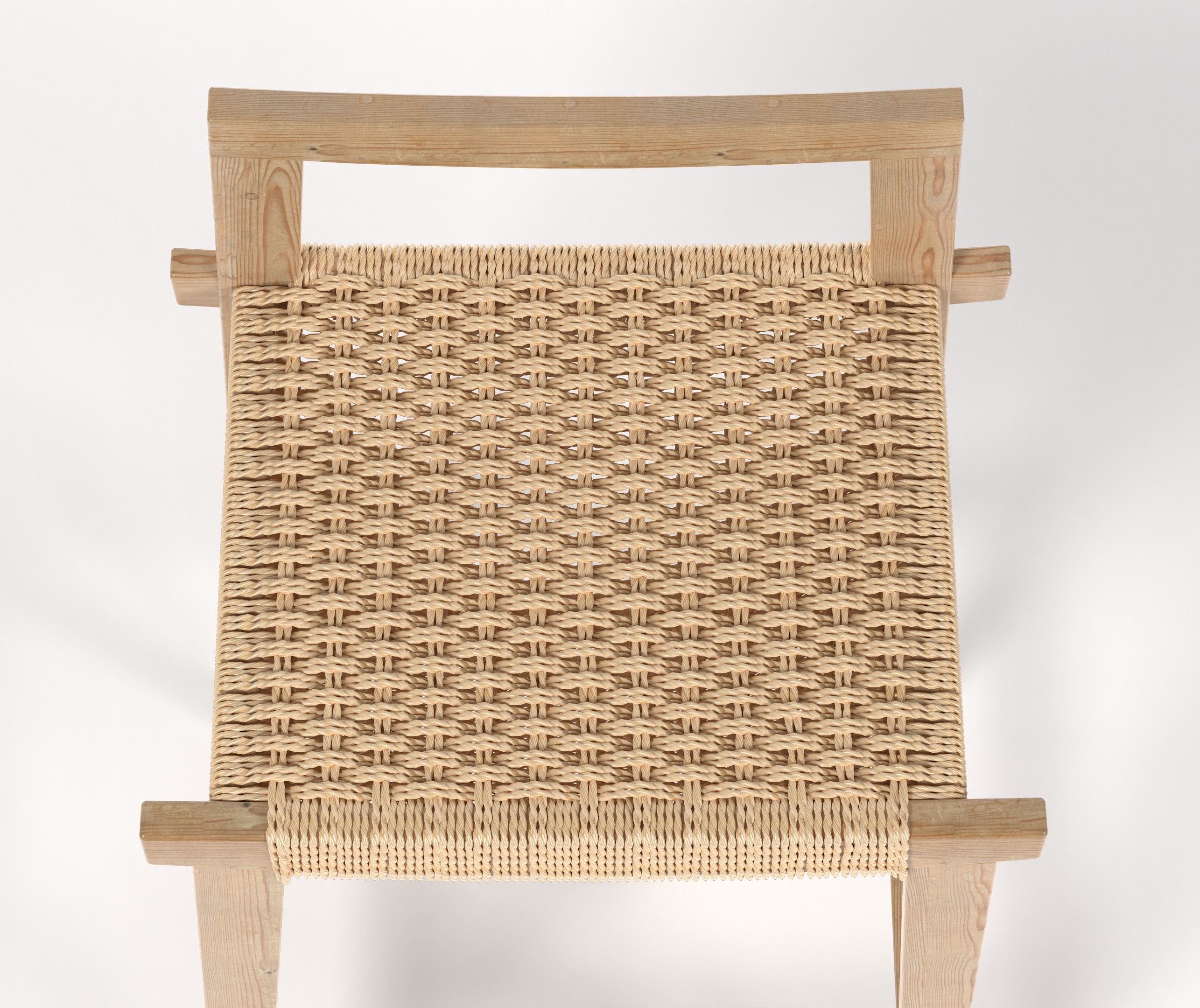 Wooden Bar Stool from La Redoute  3D model_2