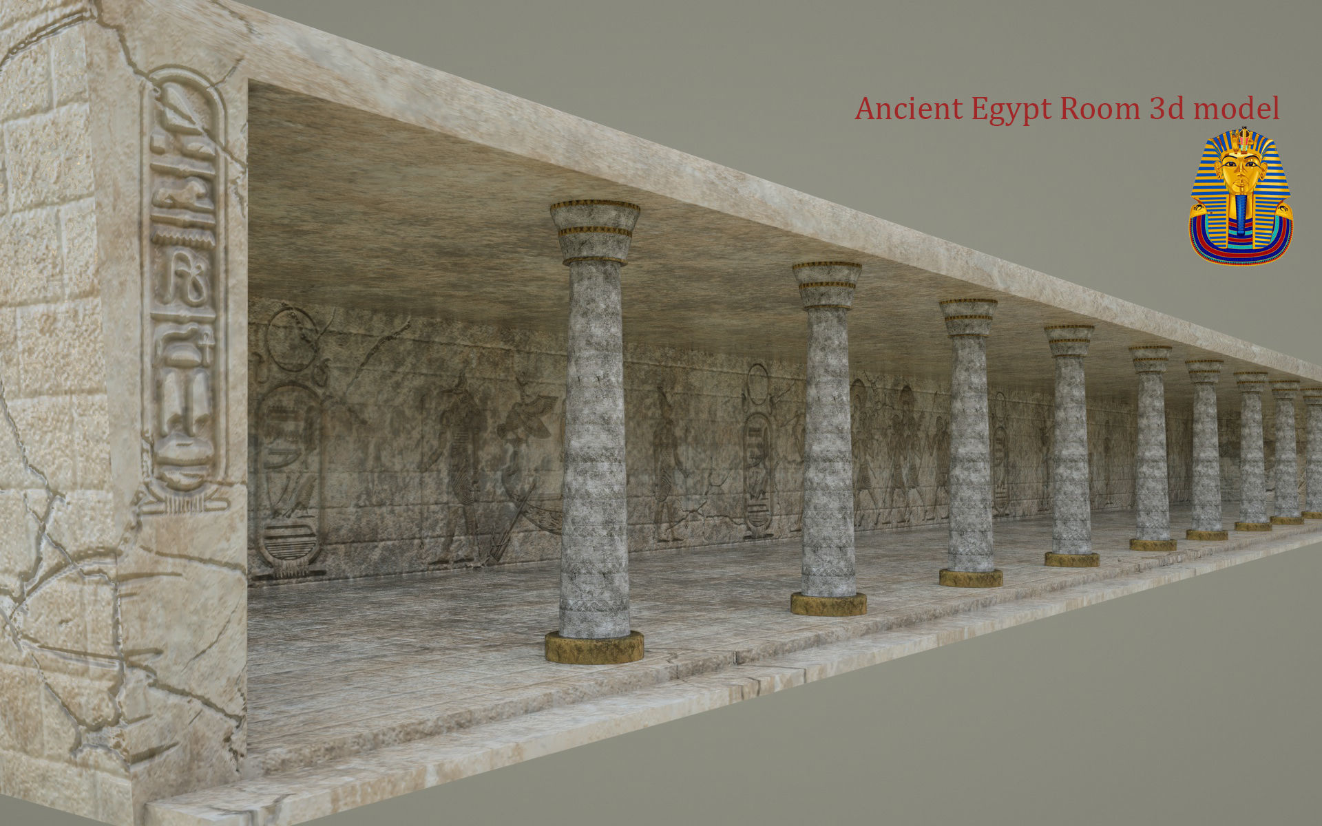 3D model Ancient Egypt Room 3d model VR / AR / low-poly | CGTrader