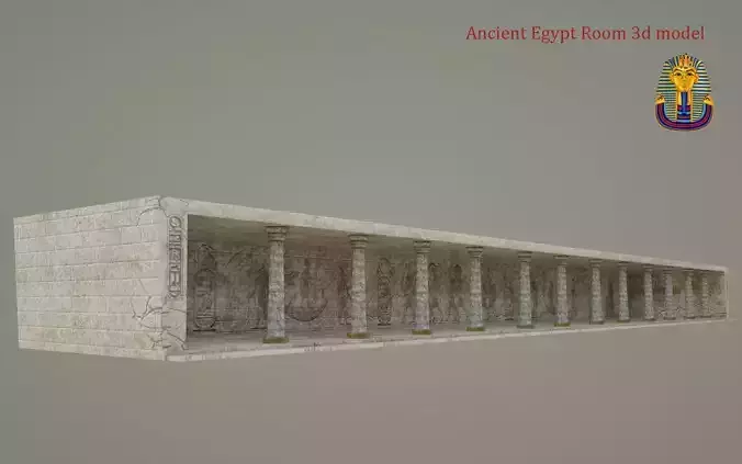  Ancient Egypt Room 3d model Low-poly 3D model
