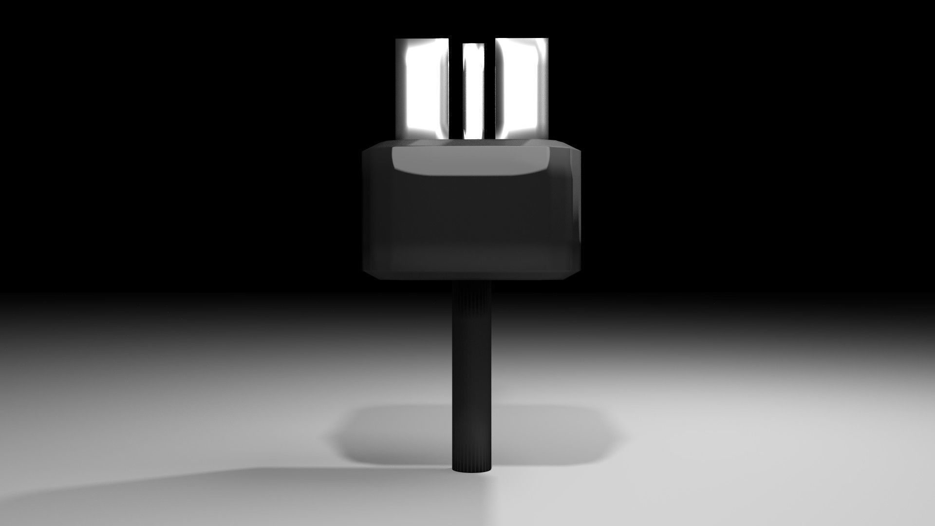 AC Power Plug Type G 3D model_1