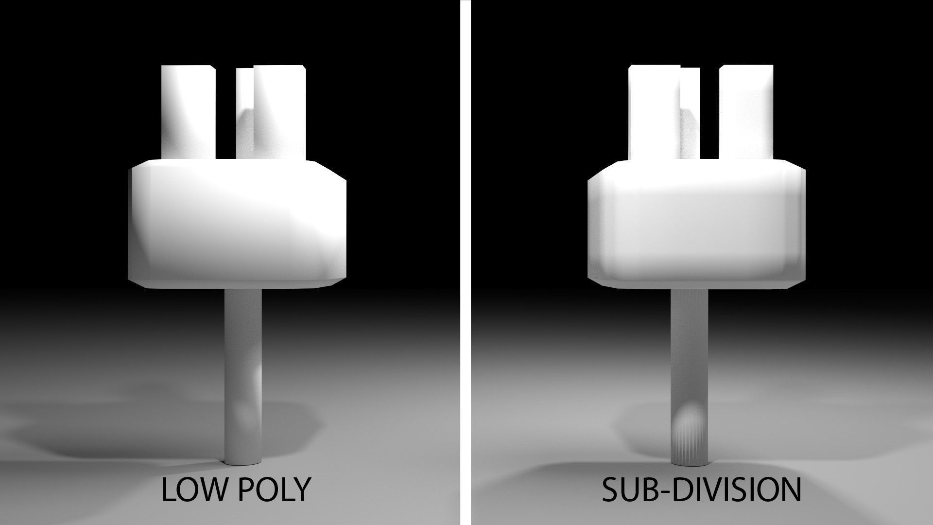 AC Power Plug Type G 3D model_4