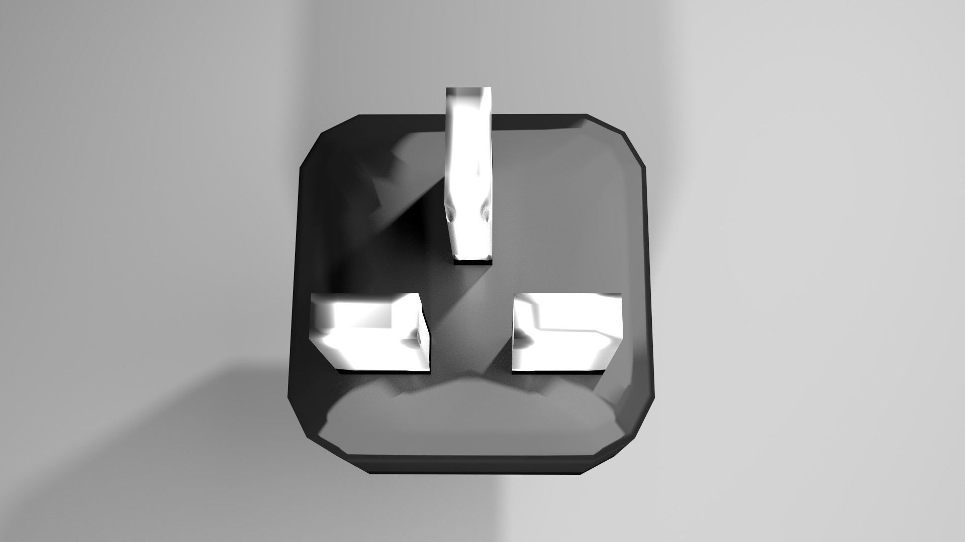 AC Power Plug Type G 3D model_2