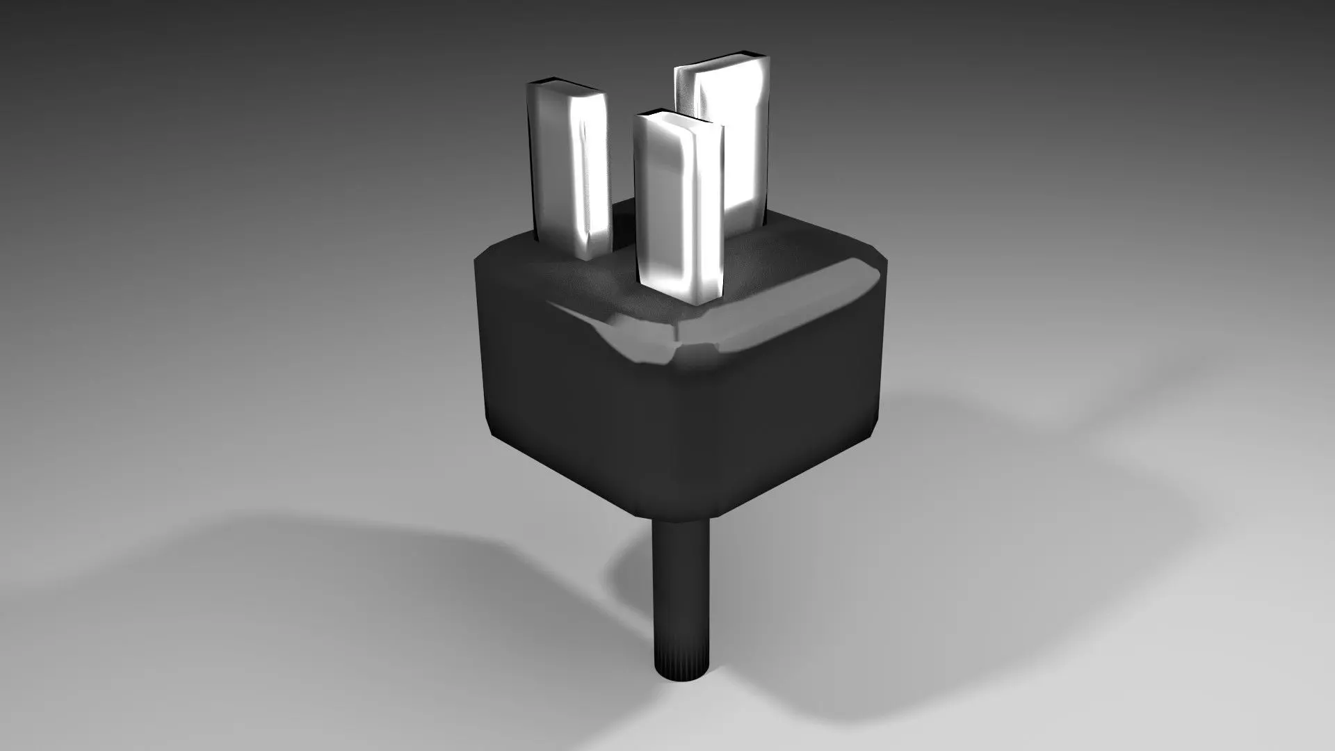 AC Power Plug Type G 3D model_0