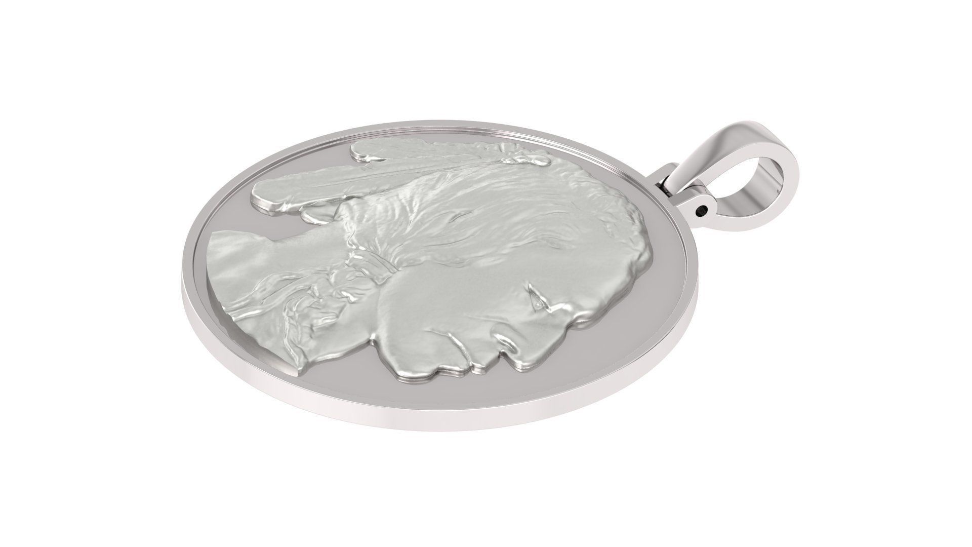 Coin Pendant 3D print model_4