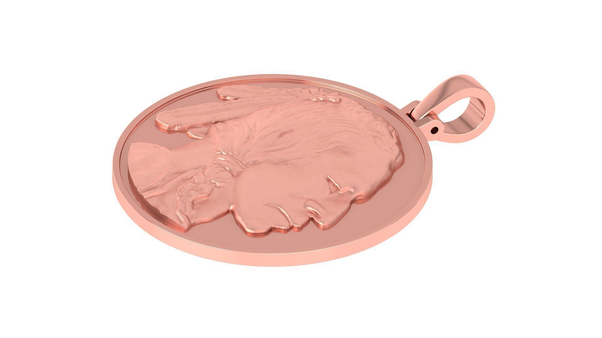 Coin Pendant 3D print model_5