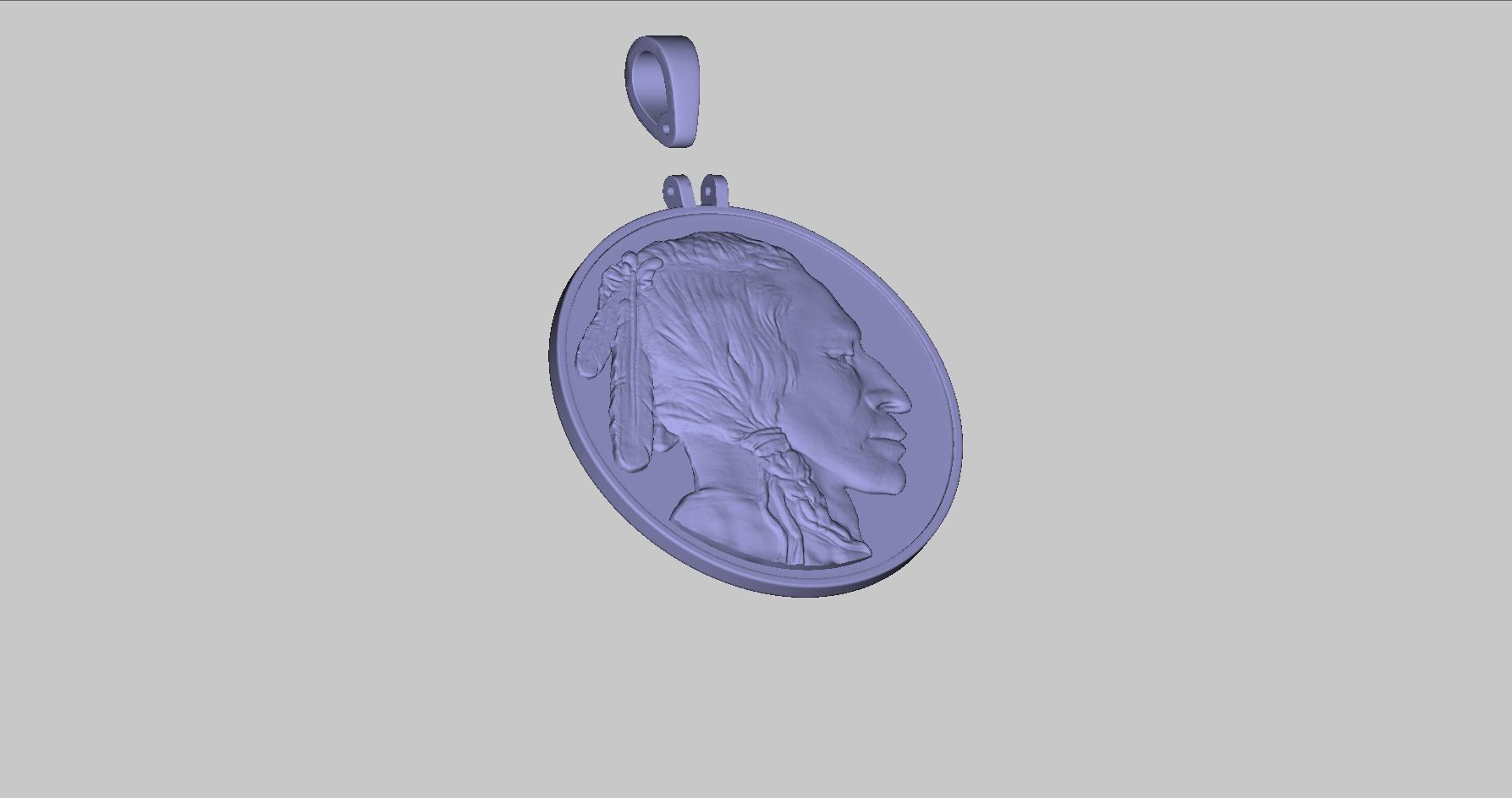 Coin Pendant 3D print model_15