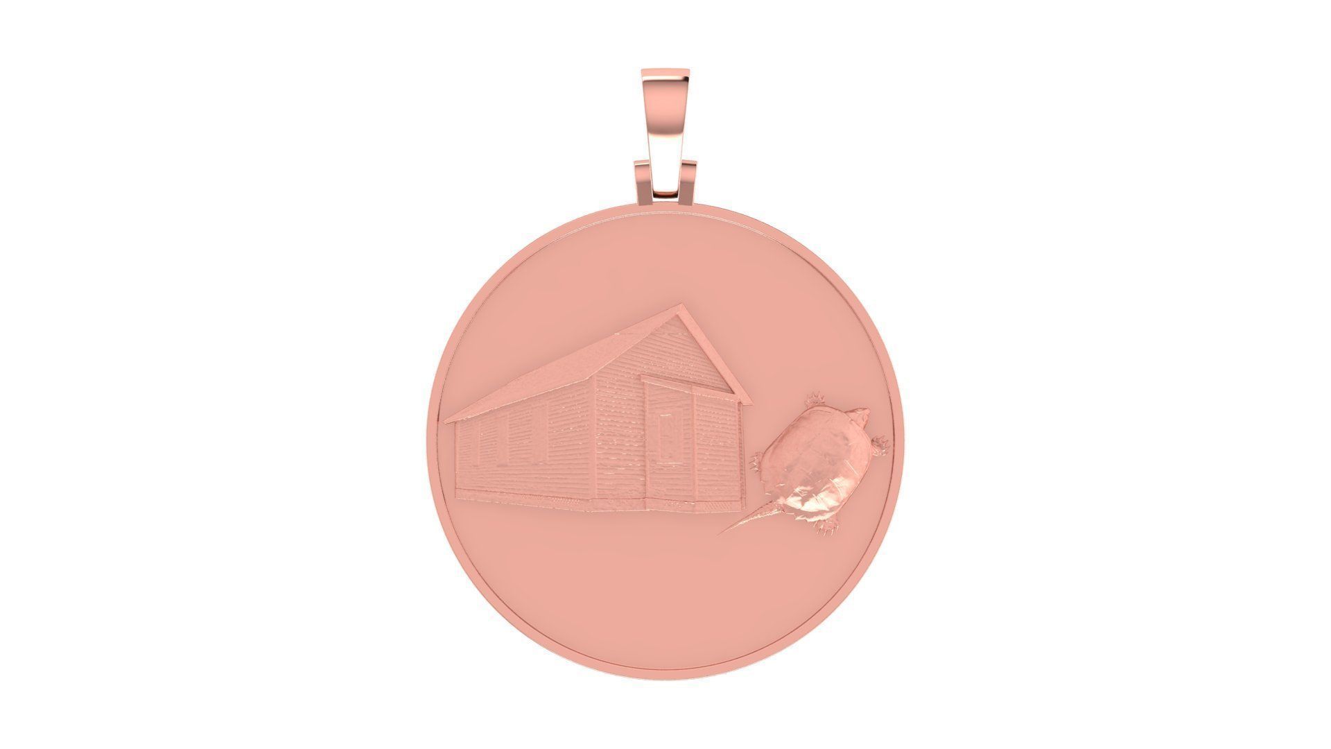 Coin Pendant 3D print model_8