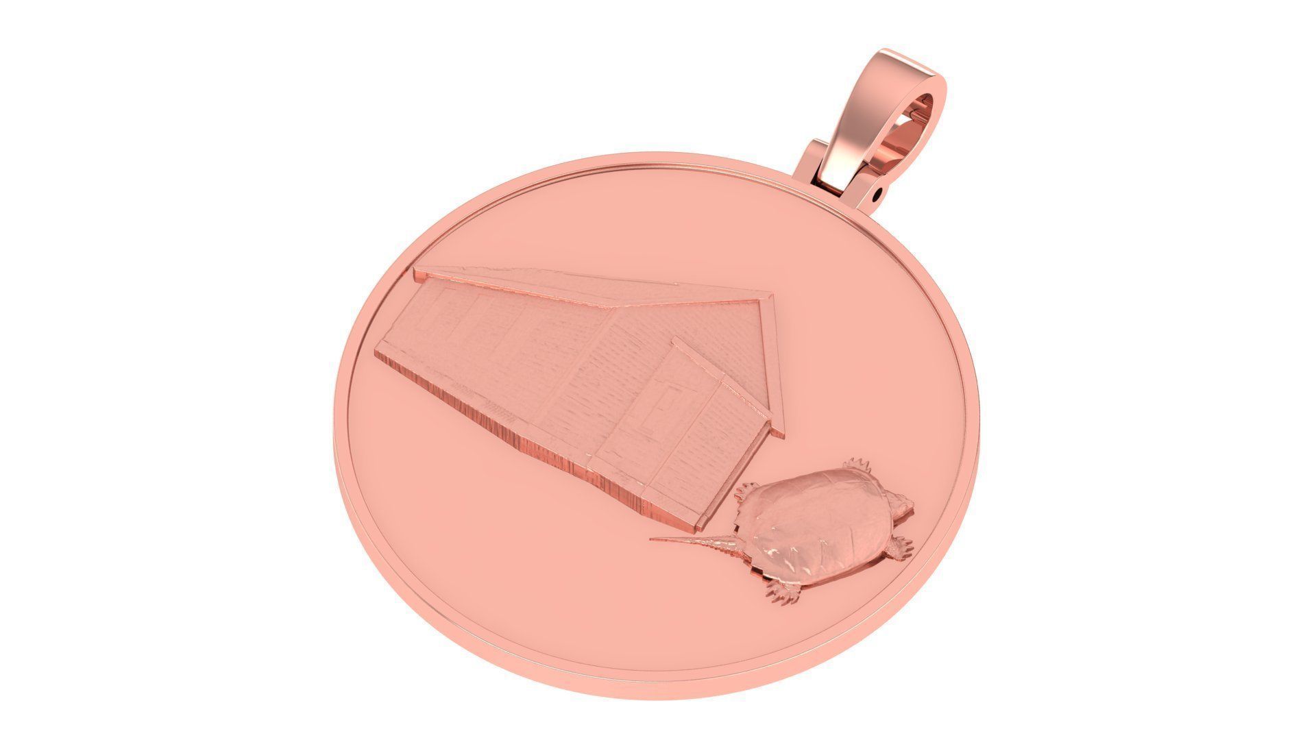 Coin Pendant 3D print model_11