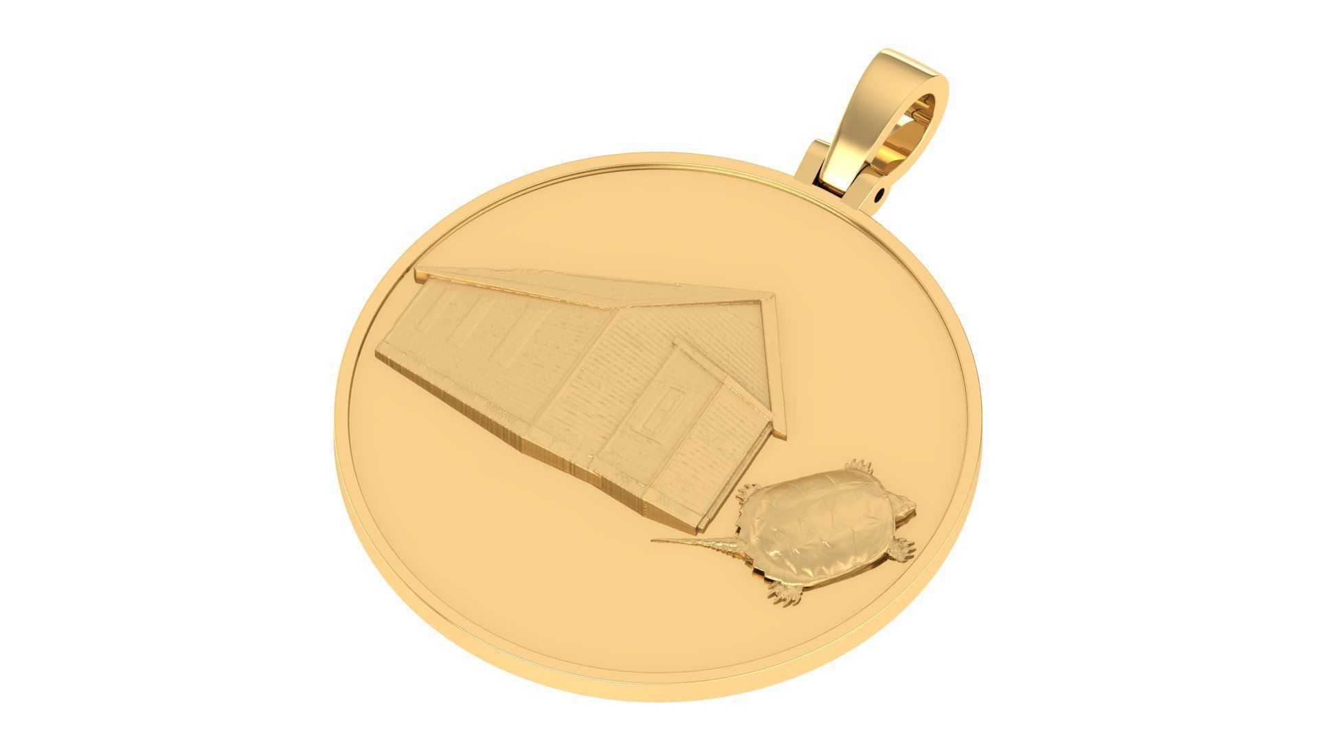 Coin Pendant 3D print model_9