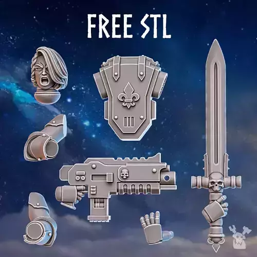 Stormpride Sisters Free Bits Set Free 3D print model