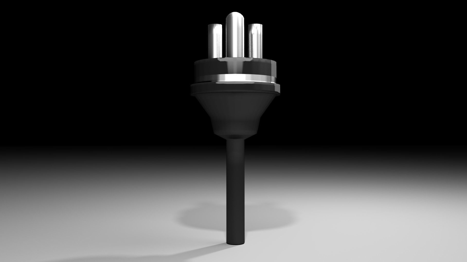 AC Power Plug Type K 3D model_1
