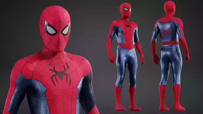 Spider-Man NWH Classic Suit Model Low-poly 3D model
