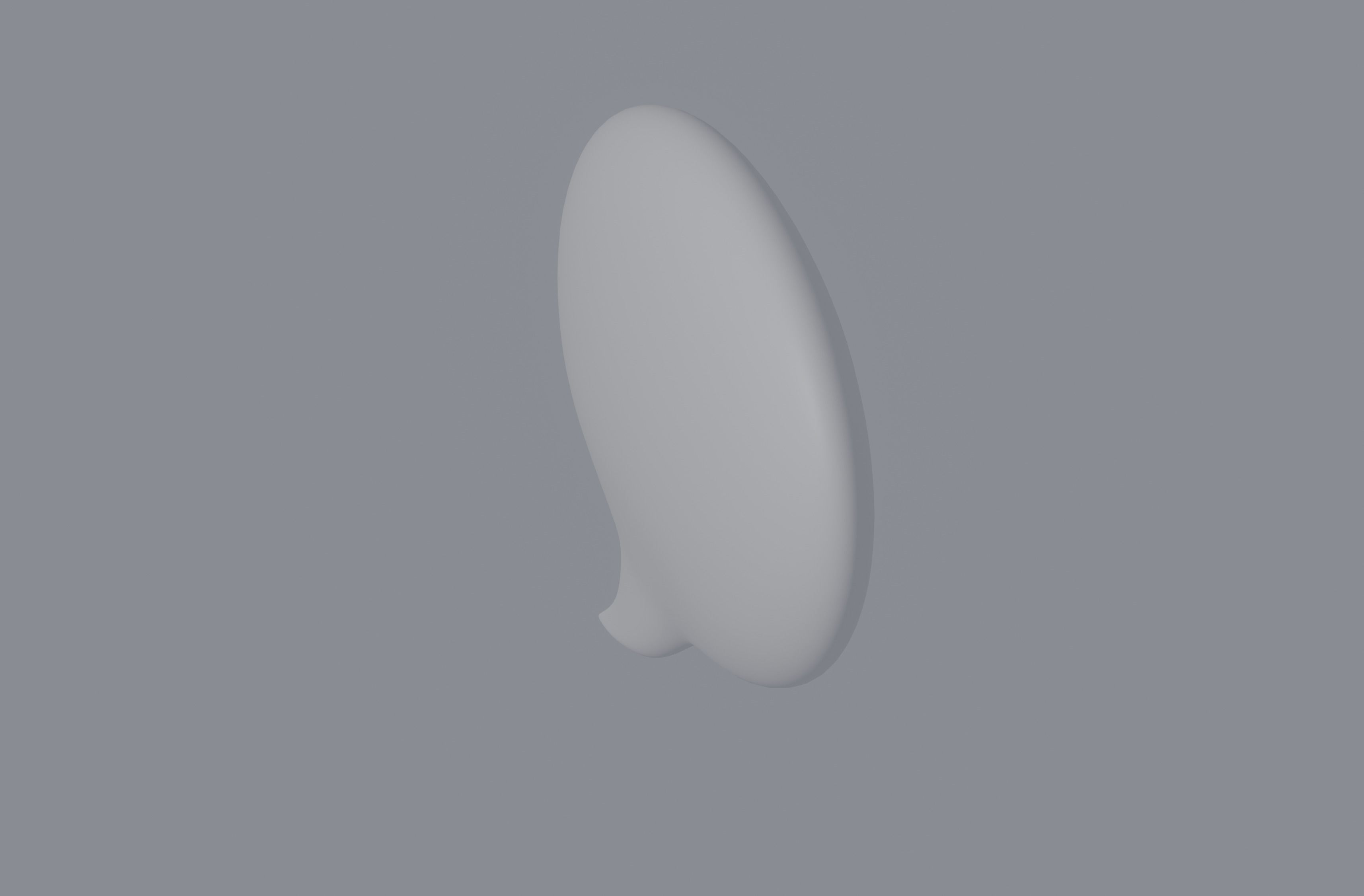 Speech Bubble 3D model_2