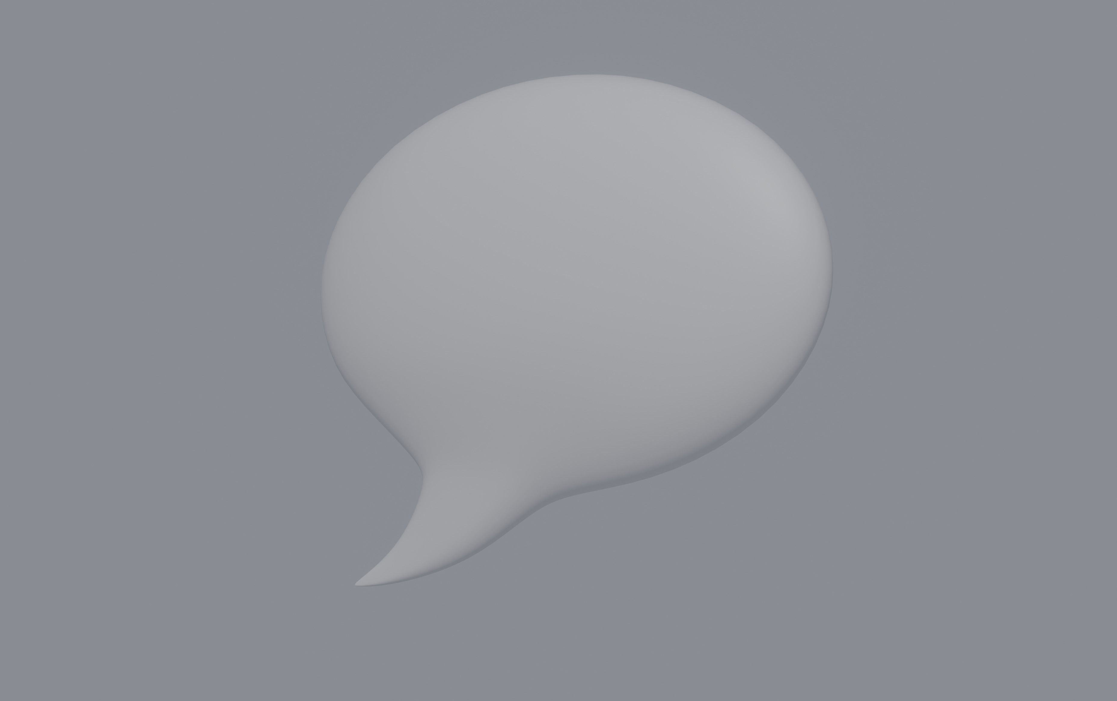 Speech Bubble 3D model_1