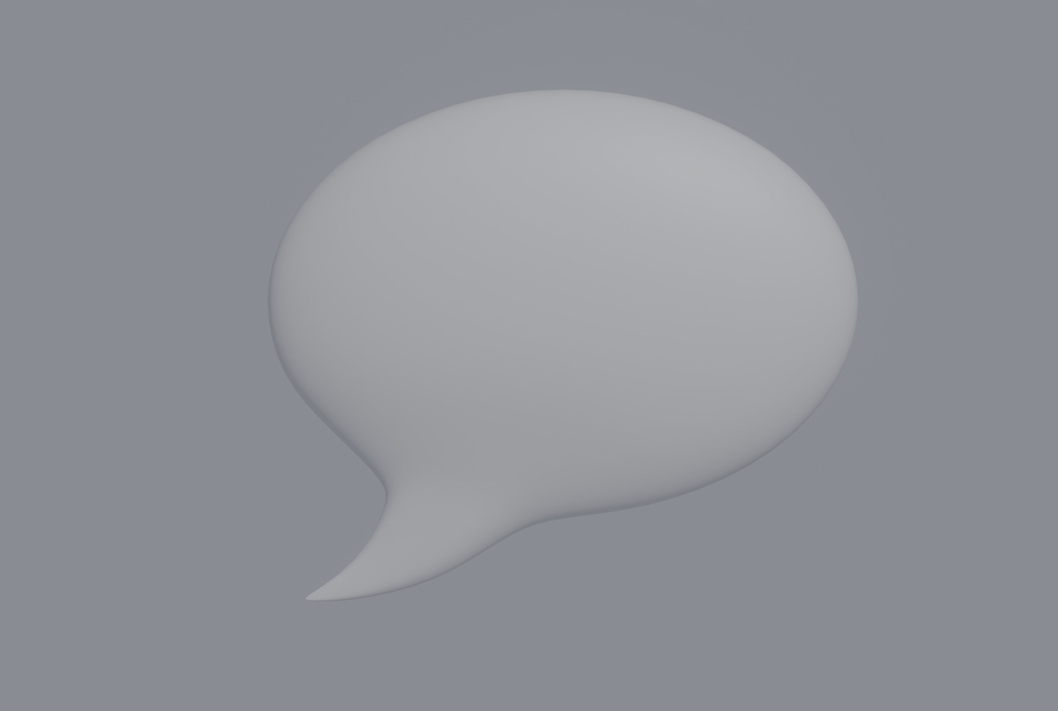 Speech Bubble 3D model_5