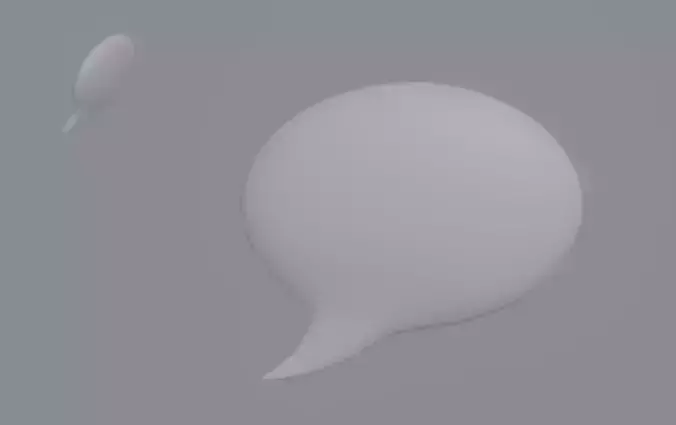 Speech Bubble 3D model
