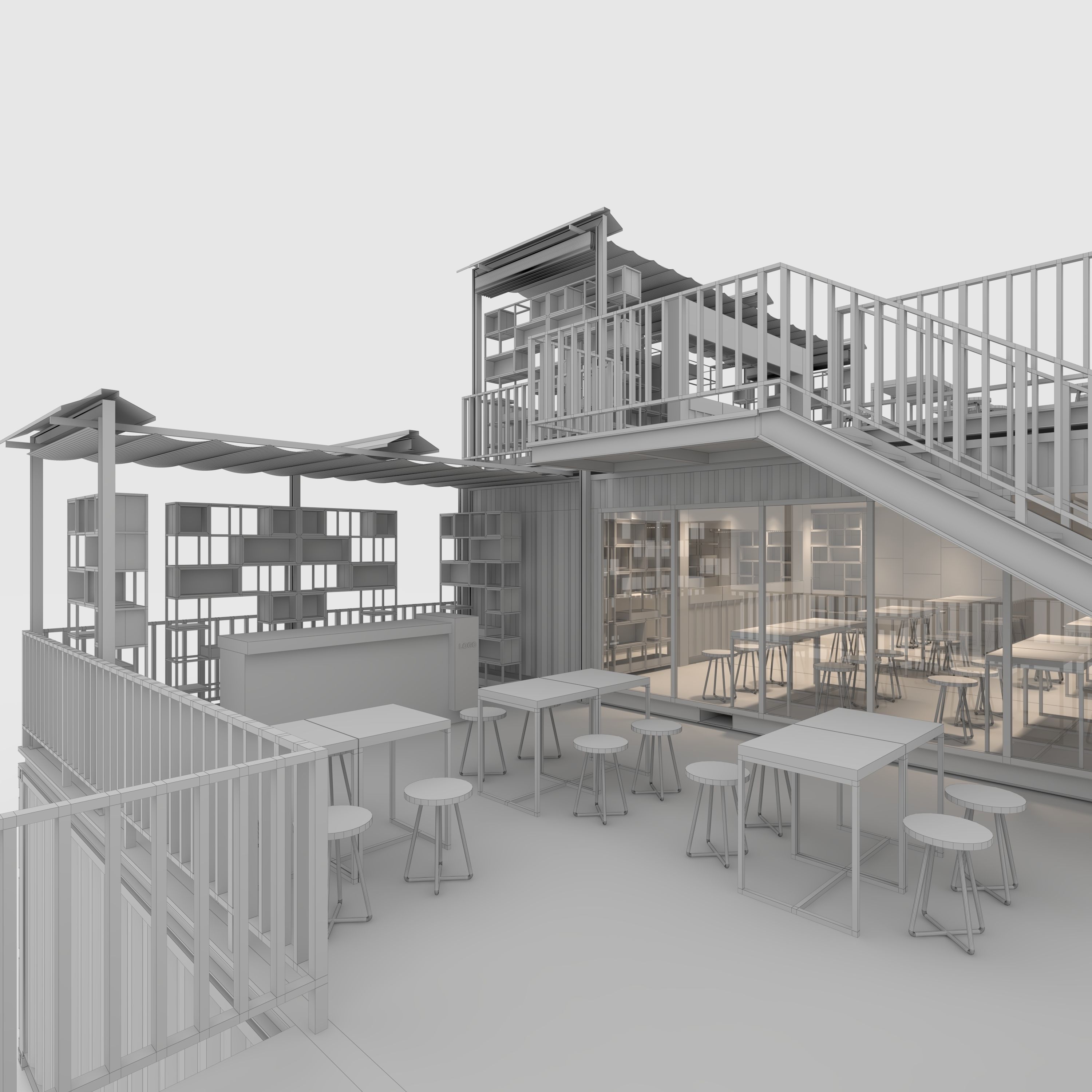 Container Cafe 9 3D model_39