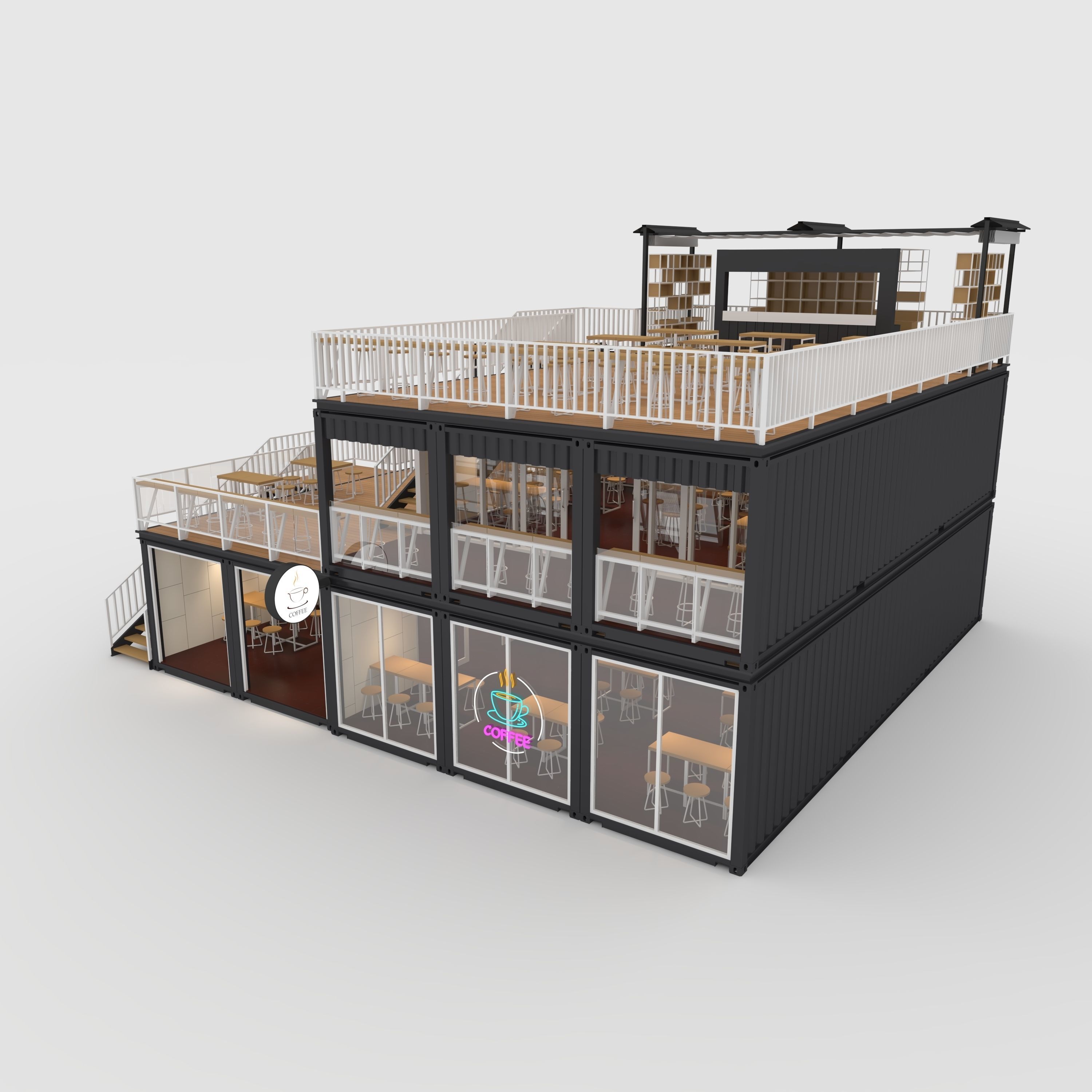 Container Cafe 9 3D model_16