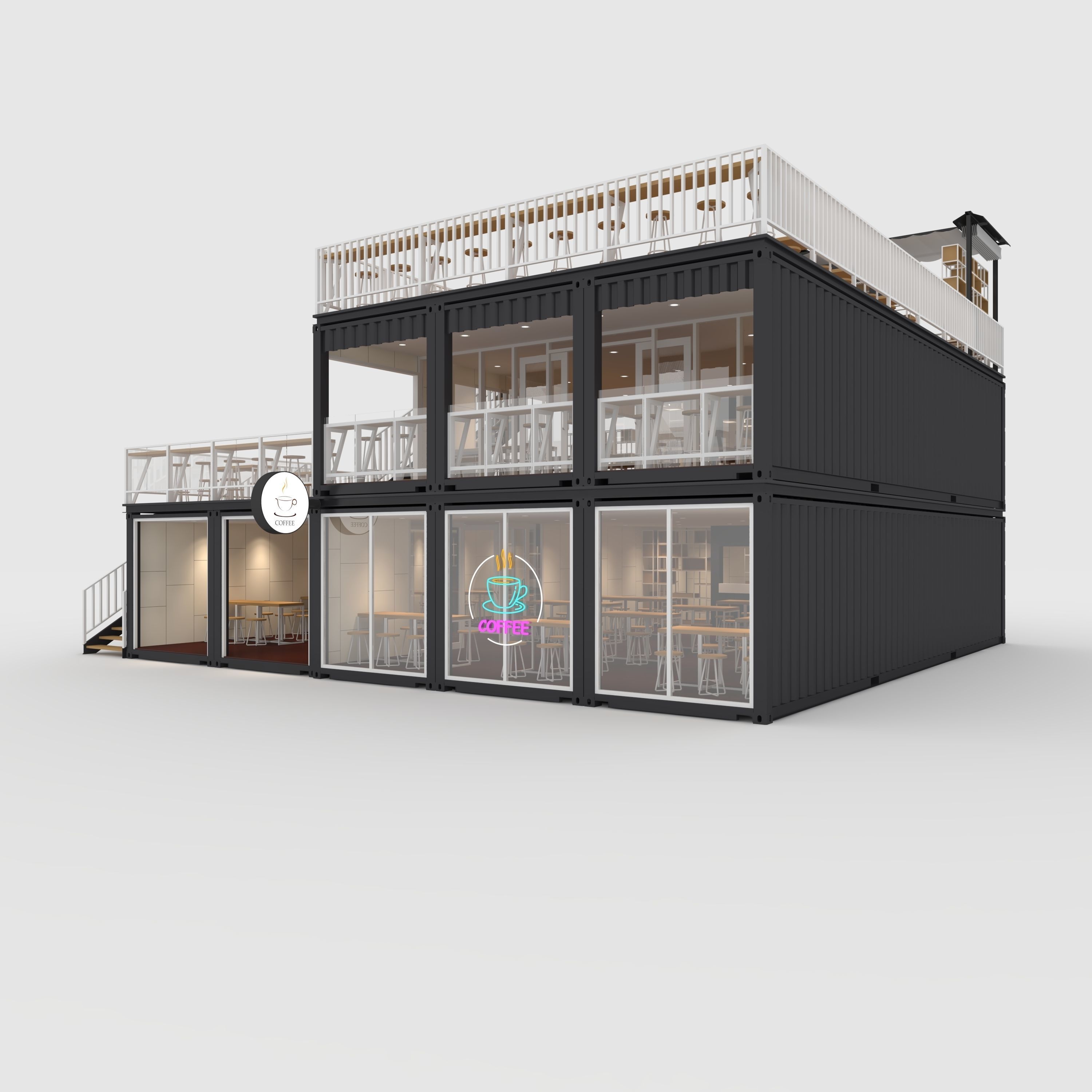 Container Cafe 9 3D model_6