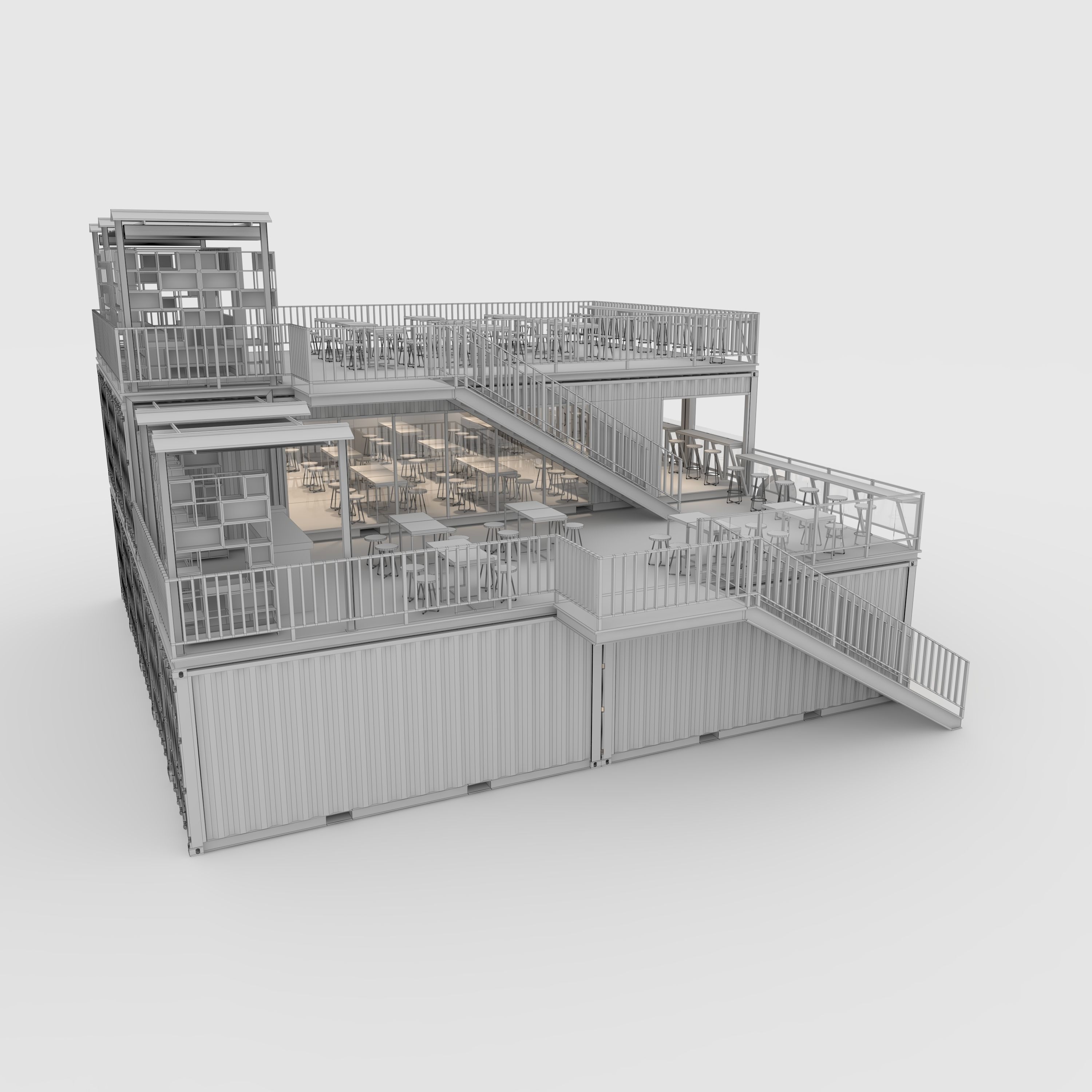 Container Cafe 9 3D model_19