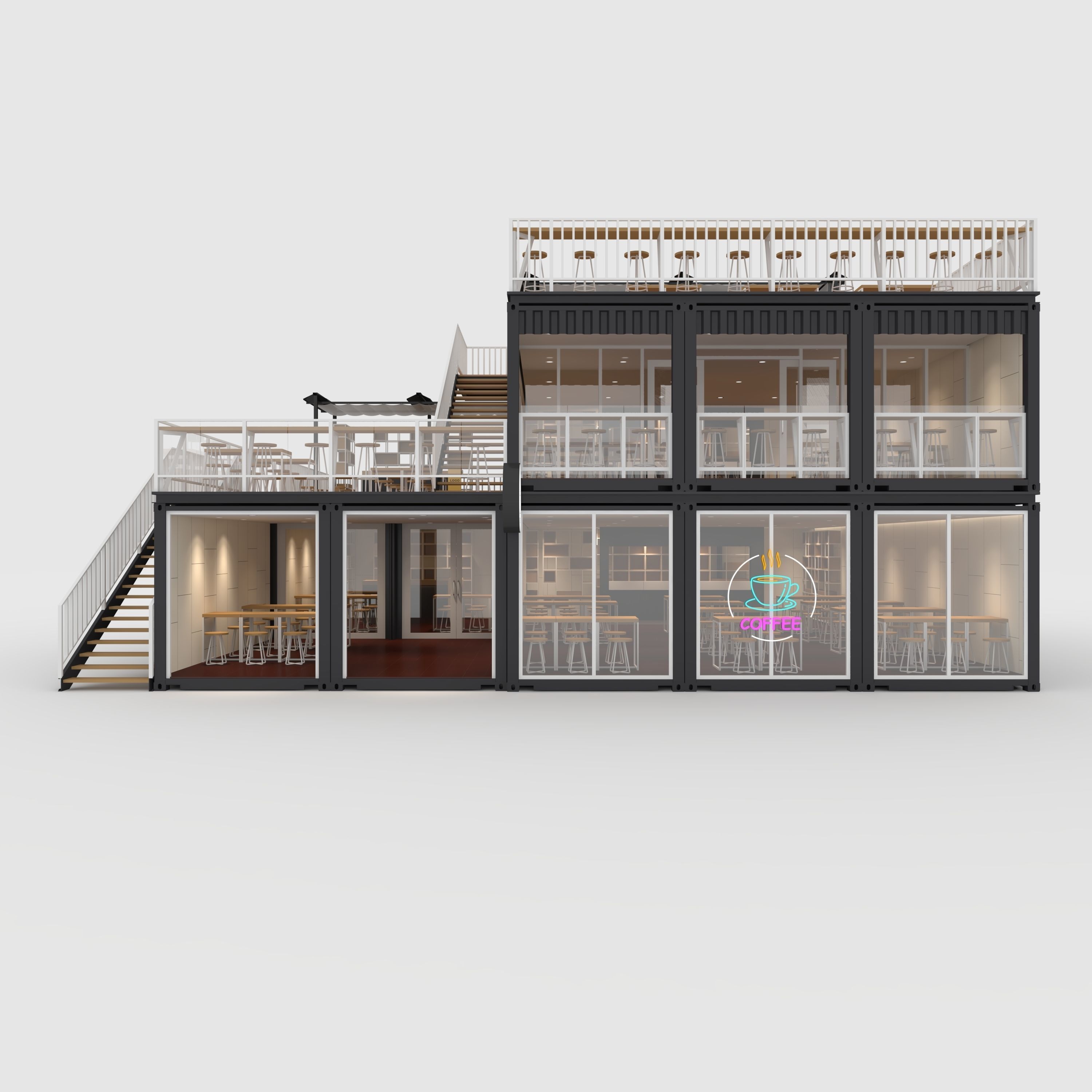 Container Cafe 9 3D model_3