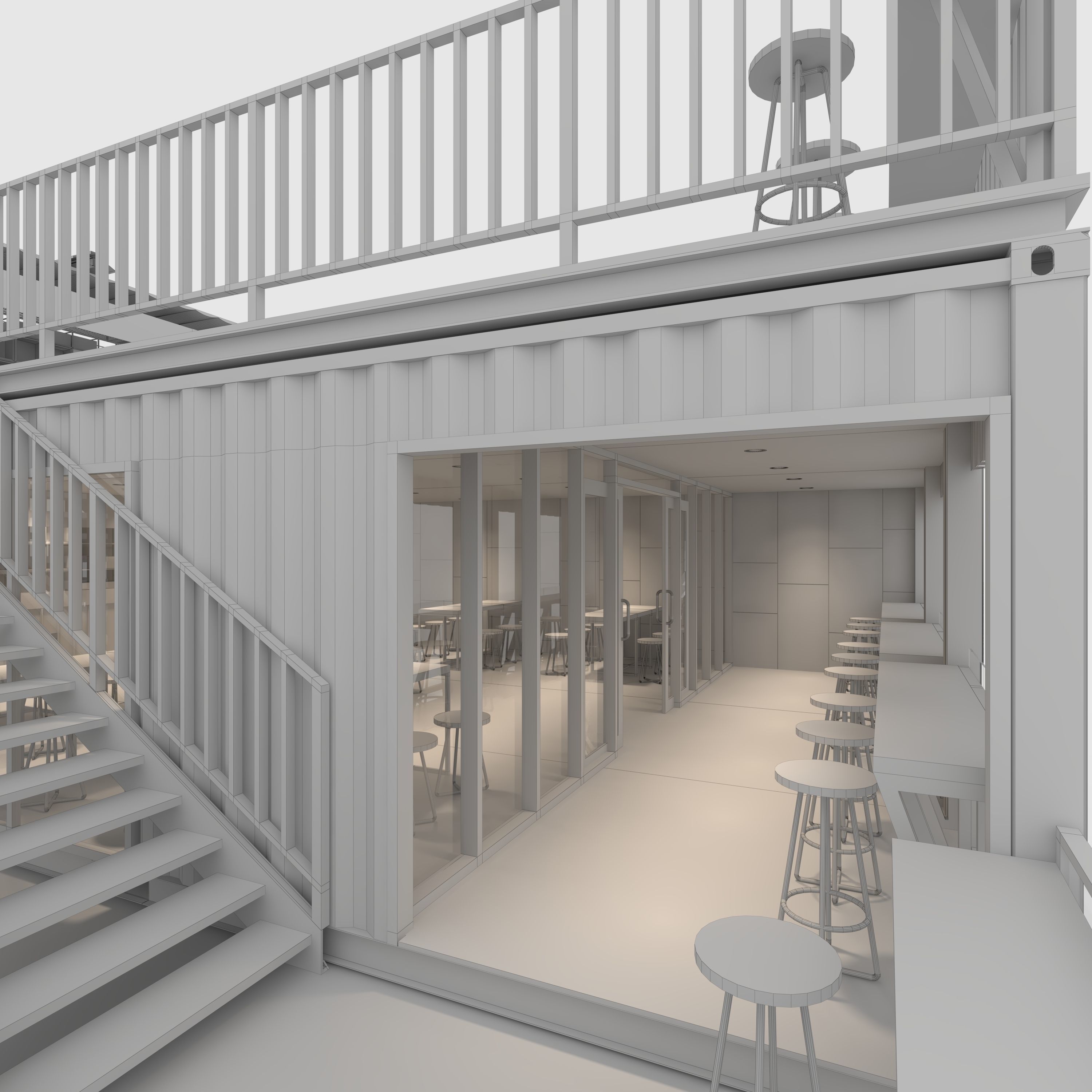 Container Cafe 9 3D model_37