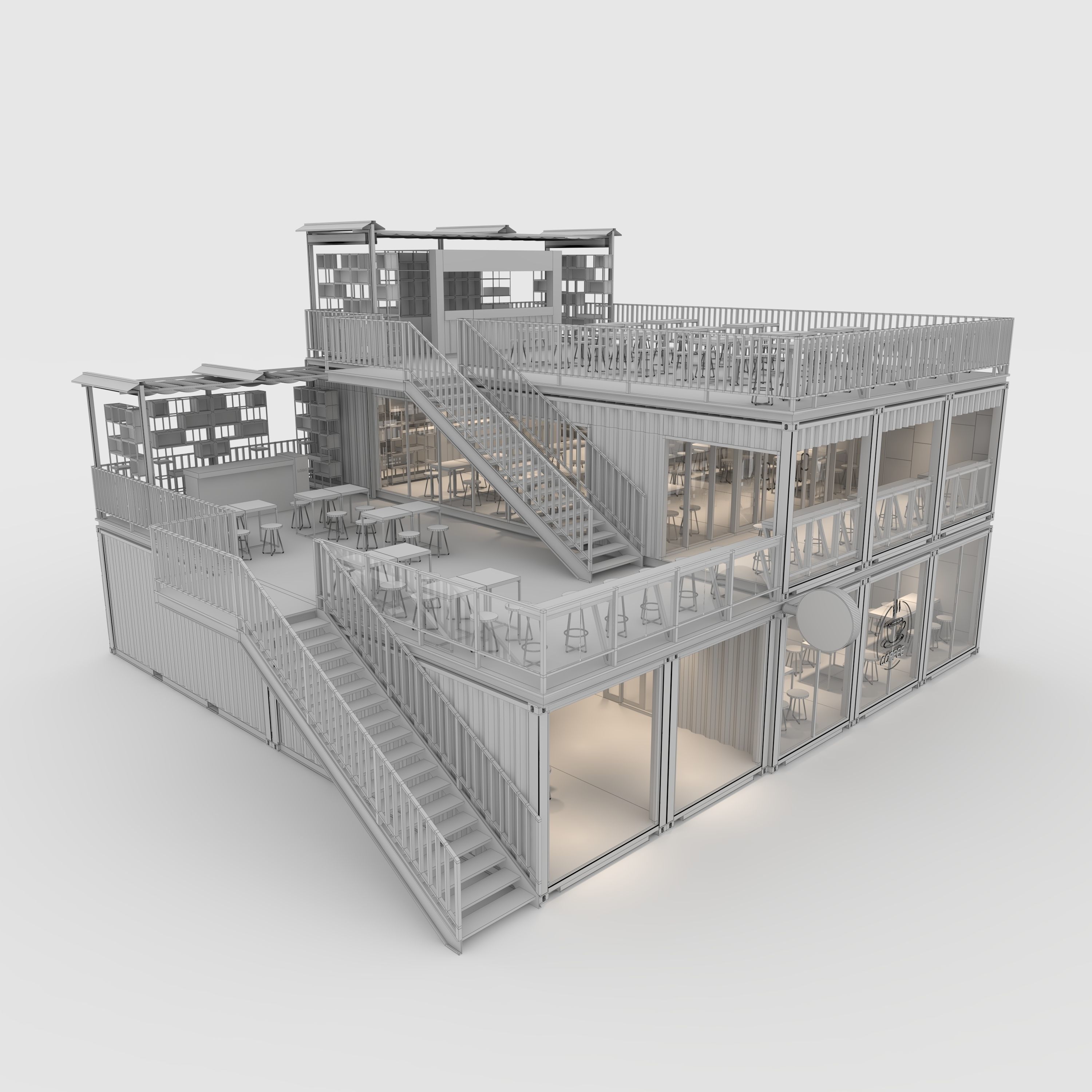 Container Cafe 9 3D model_13