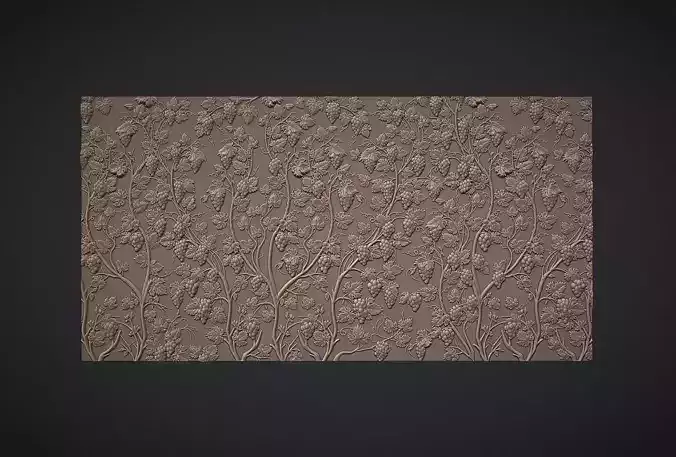 Grape Bunch Wall Decor  for cnc carving
