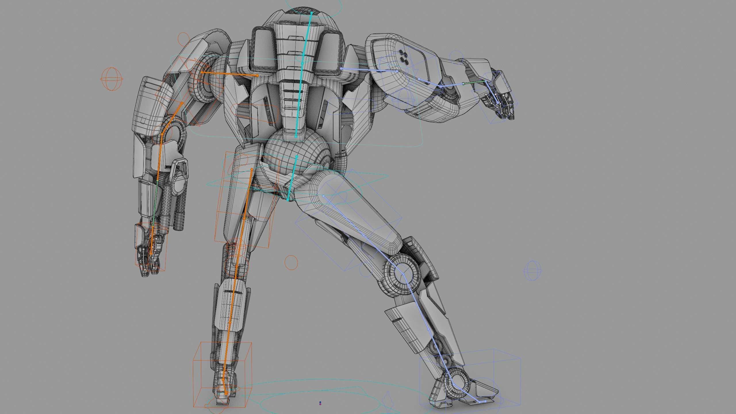 COMBAT DROID IONOS Rigged for Unreal Engine - Unity - MIXAMO 3D model_41