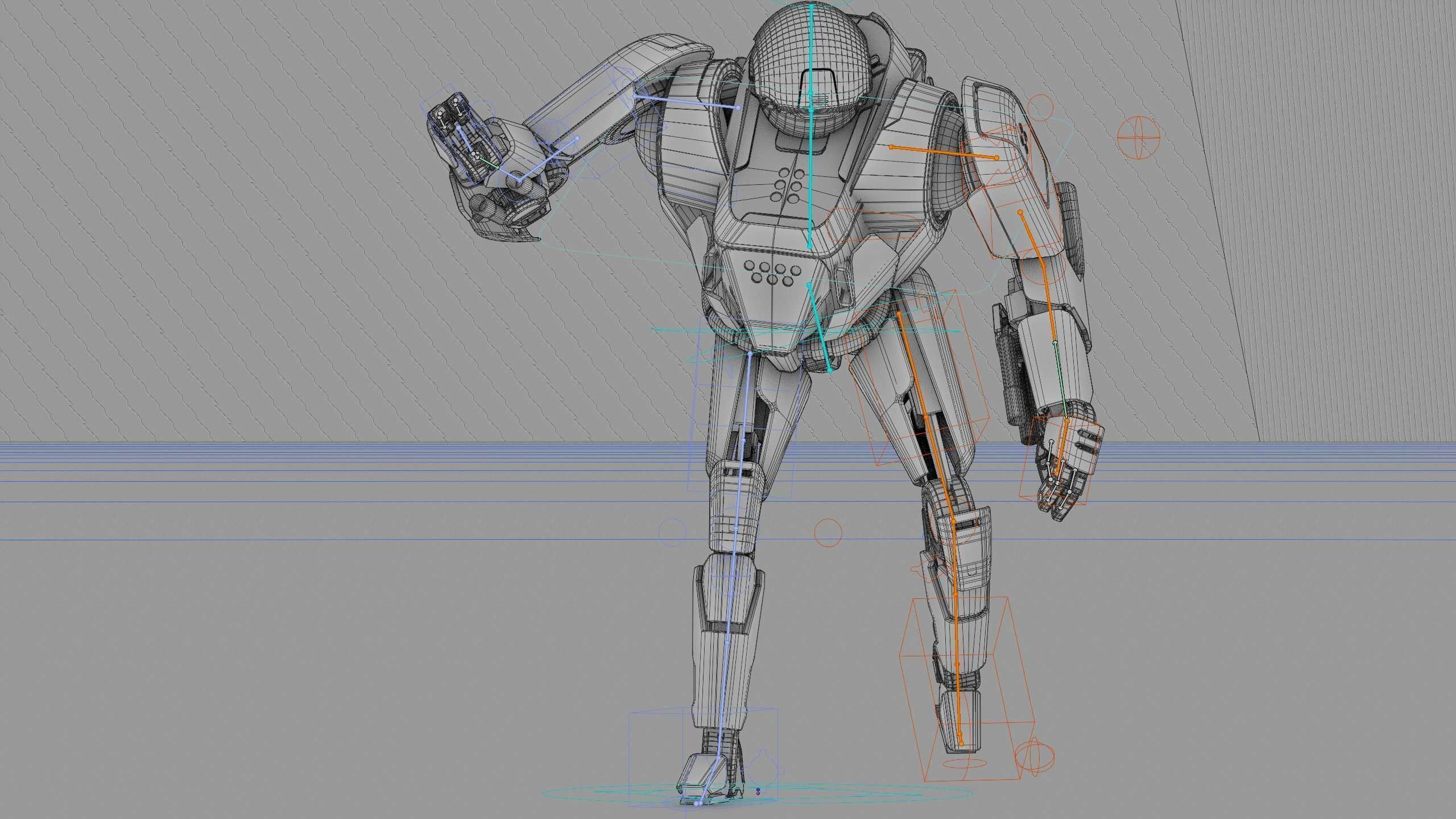 COMBAT DROID IONOS Rigged for Unreal Engine - Unity - MIXAMO 3D model_42