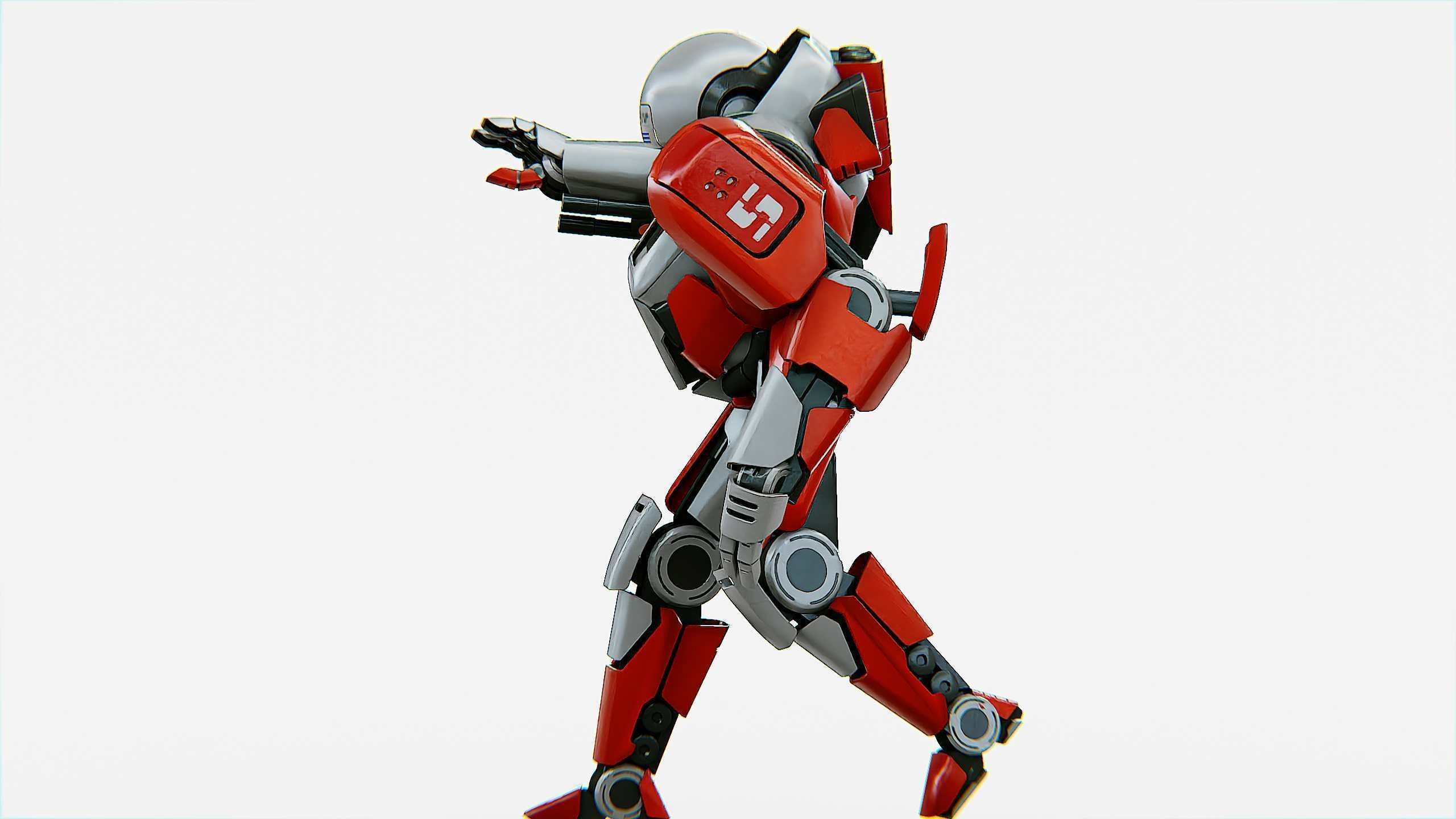 COMBAT DROID IONOS Rigged for Unreal Engine - Unity - MIXAMO 3D model_6