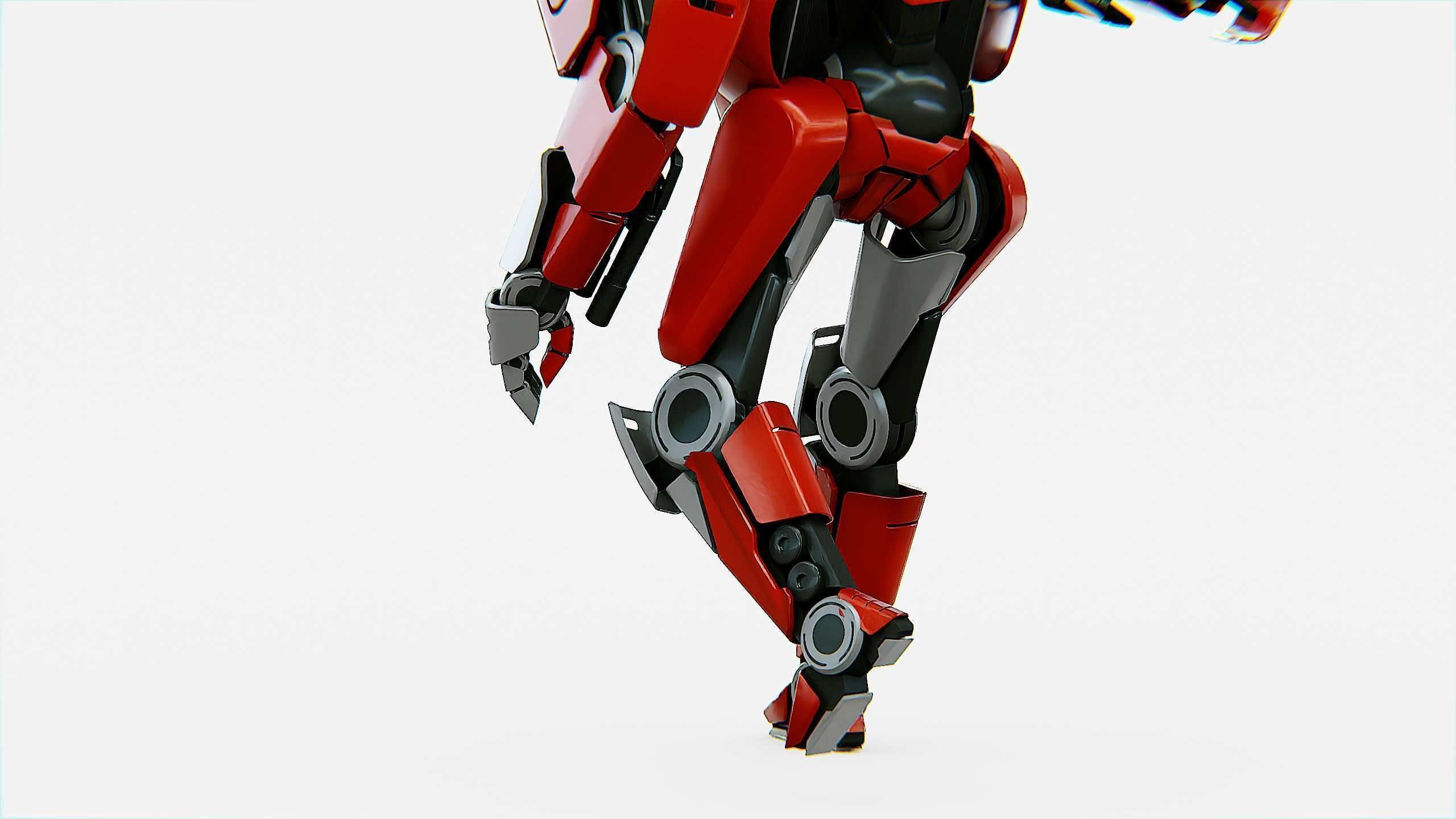 COMBAT DROID IONOS Rigged for Unreal Engine - Unity - MIXAMO 3D model_23