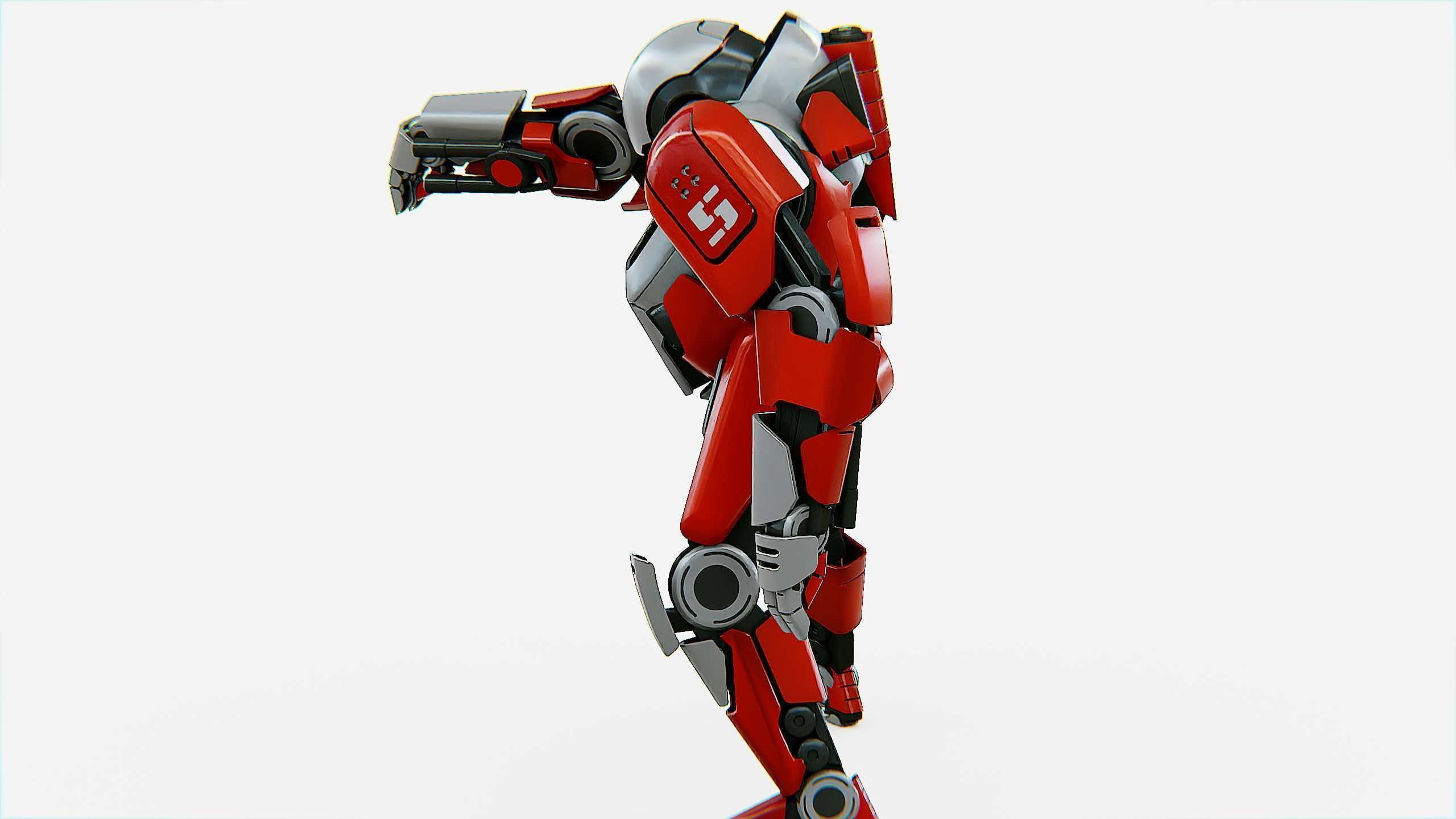 COMBAT DROID IONOS Rigged for Unreal Engine - Unity - MIXAMO 3D model_29
