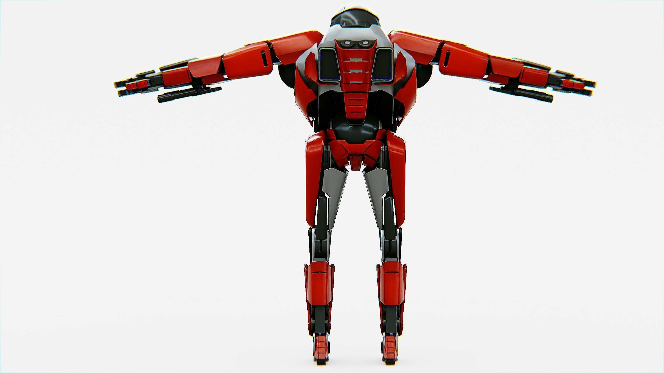COMBAT DROID IONOS Rigged for Unreal Engine - Unity - MIXAMO 3D model_26
