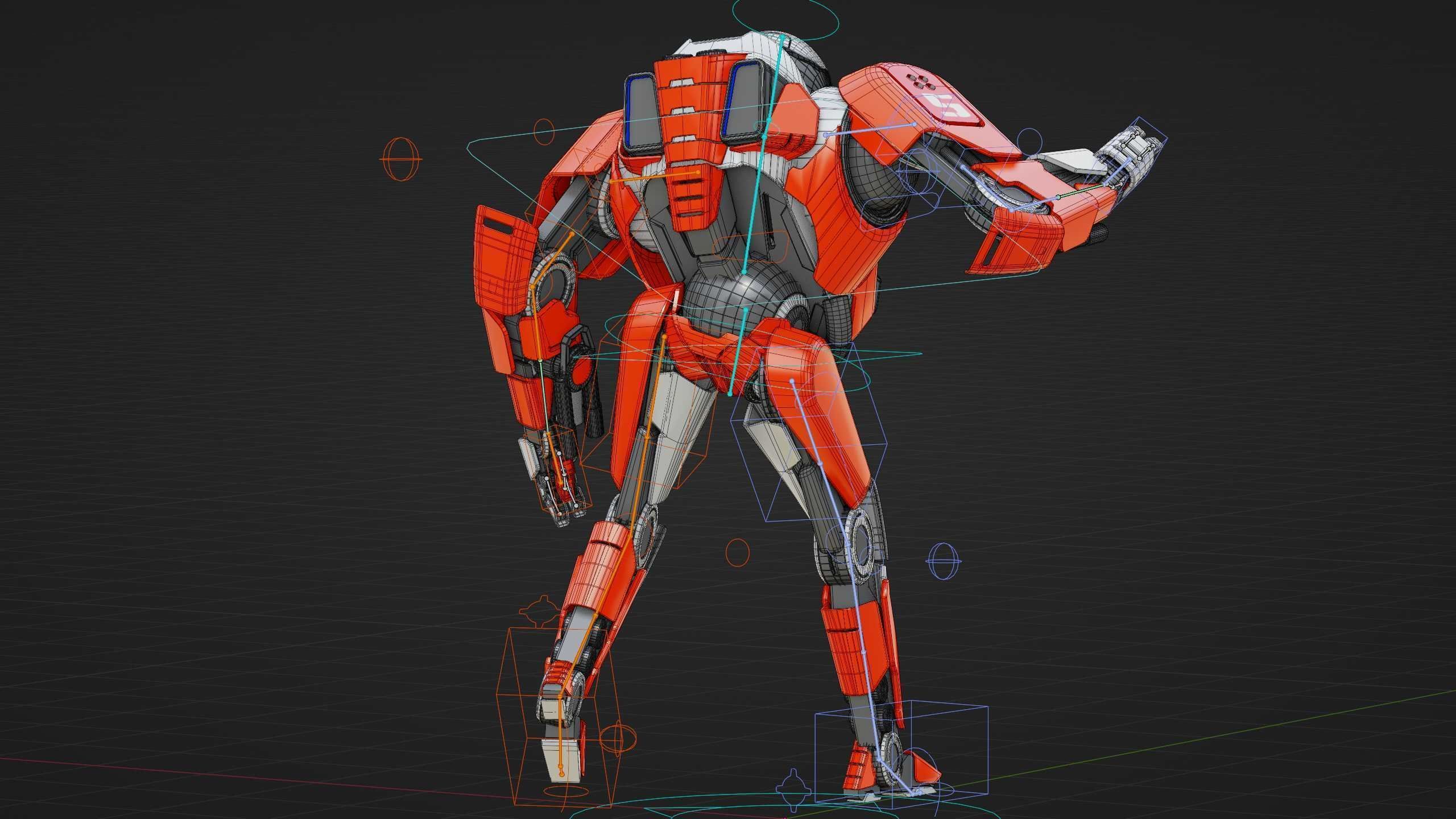 COMBAT DROID IONOS Rigged for Unreal Engine - Unity - MIXAMO 3D model_38