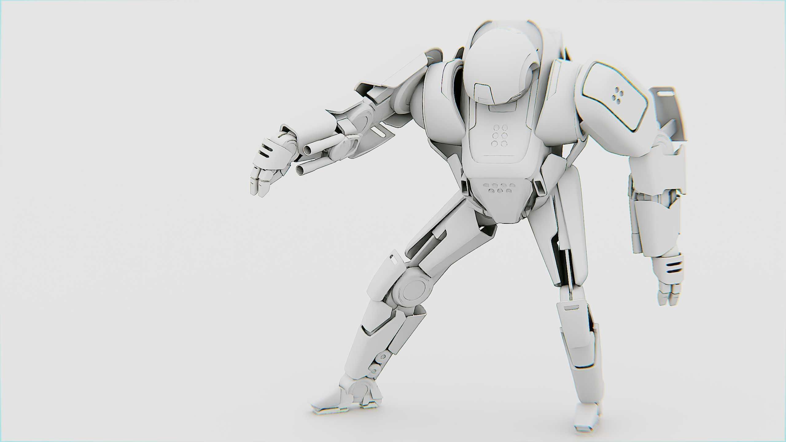 COMBAT DROID IONOS Rigged for Unreal Engine - Unity - MIXAMO 3D model_32