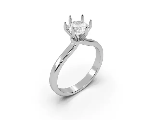 88 Round diamond engagement ring