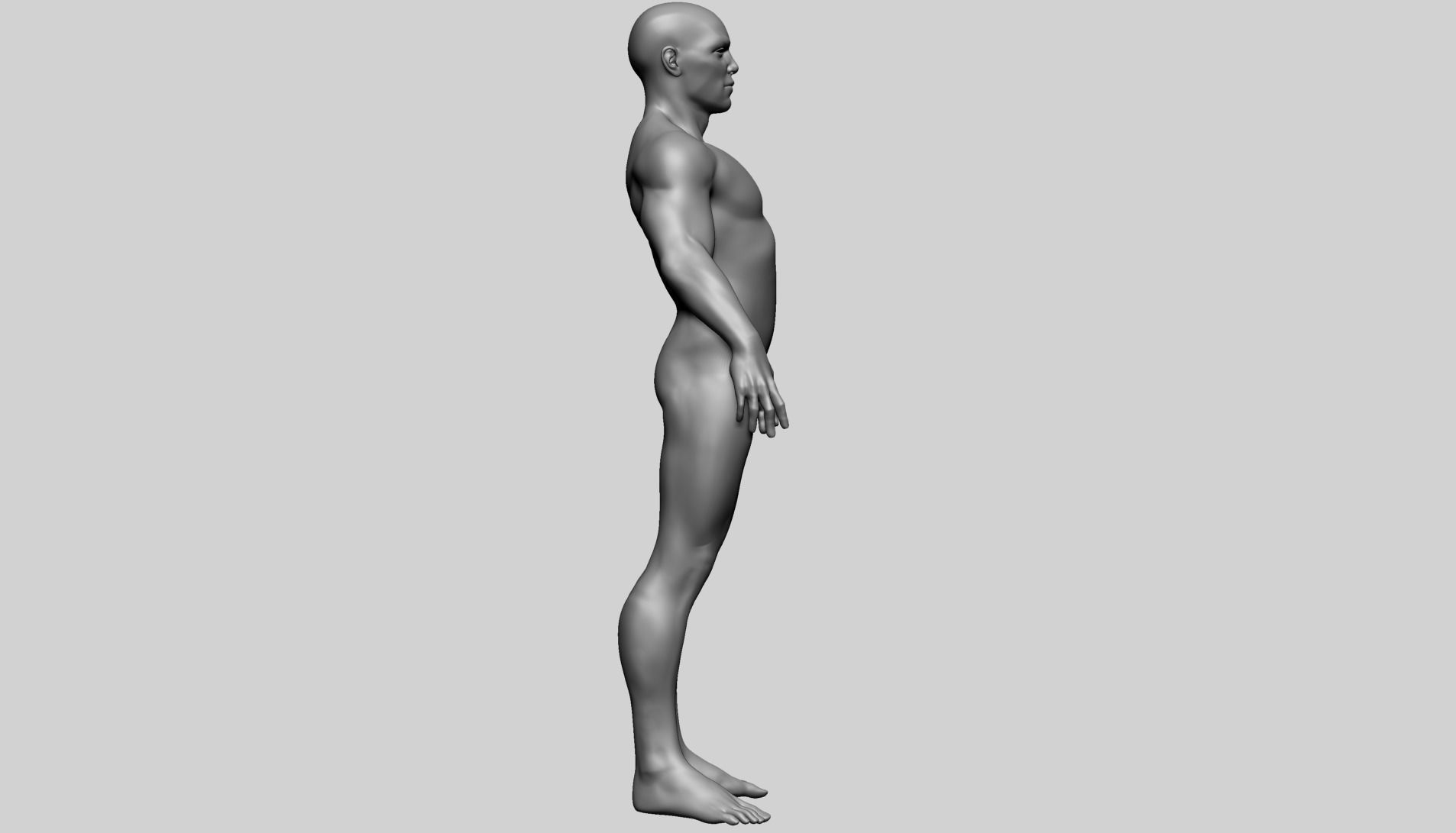 Male Basemesh A 3D model_6