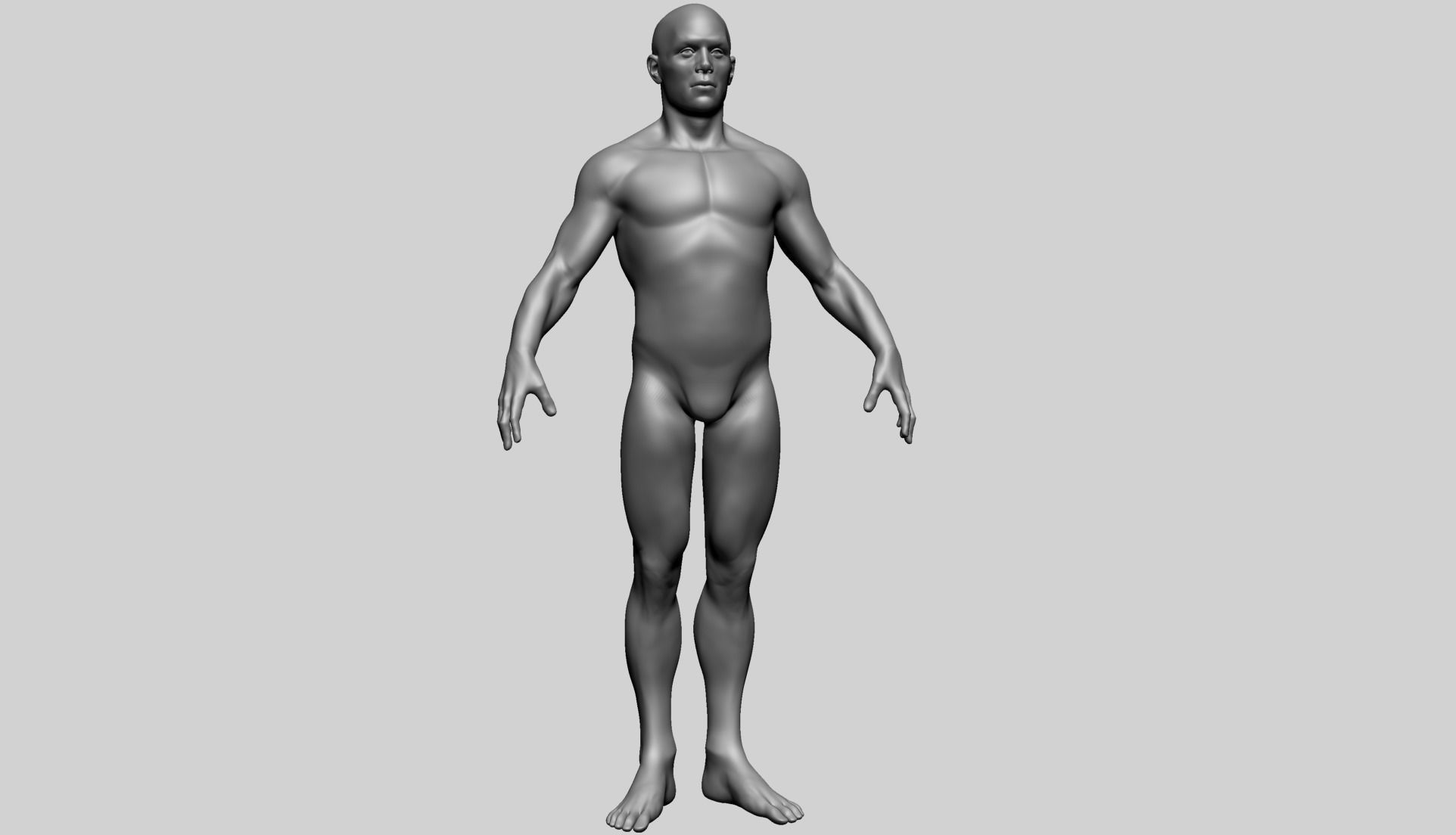 Male Basemesh A 3D model_1