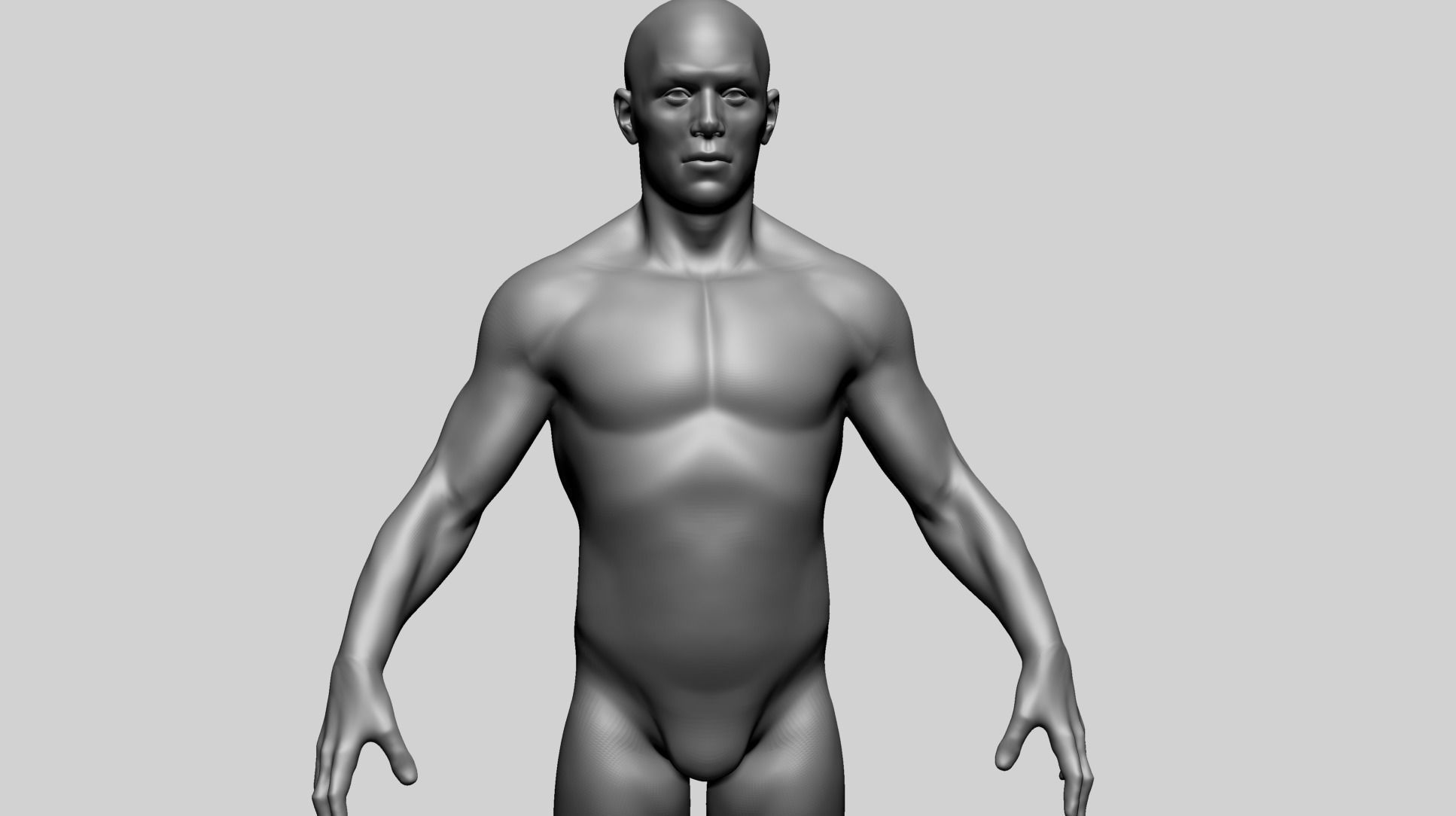Male Basemesh A 3D model_10