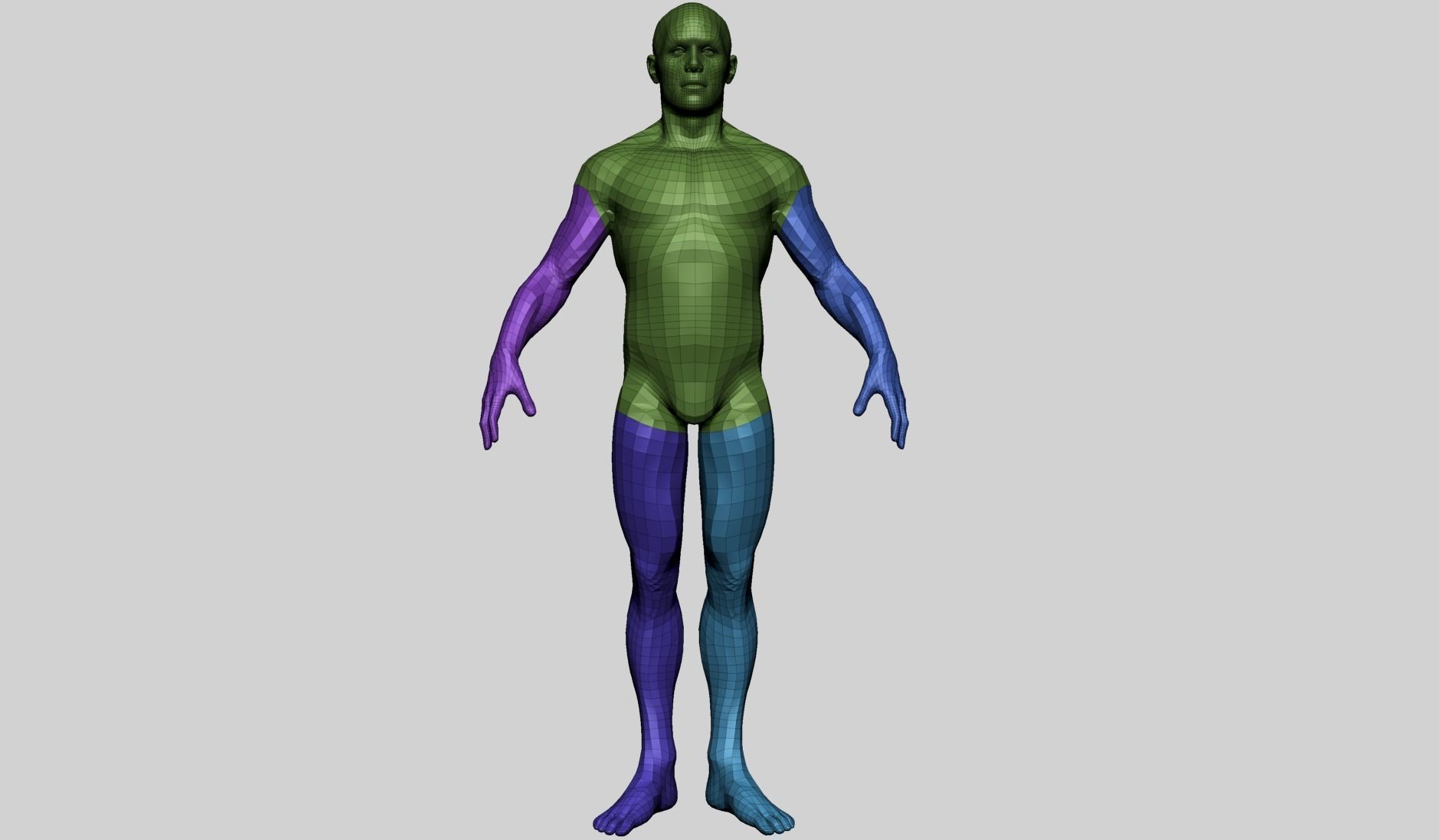Male Basemesh A 3D model_13