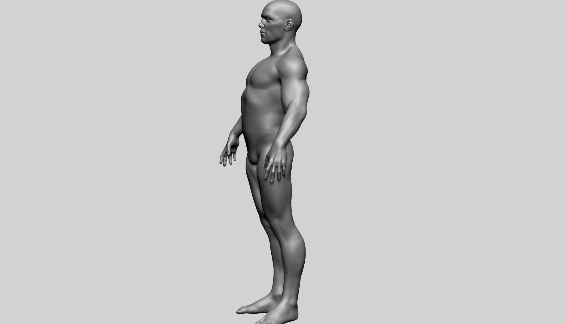 Male Basemesh A 3D model_9