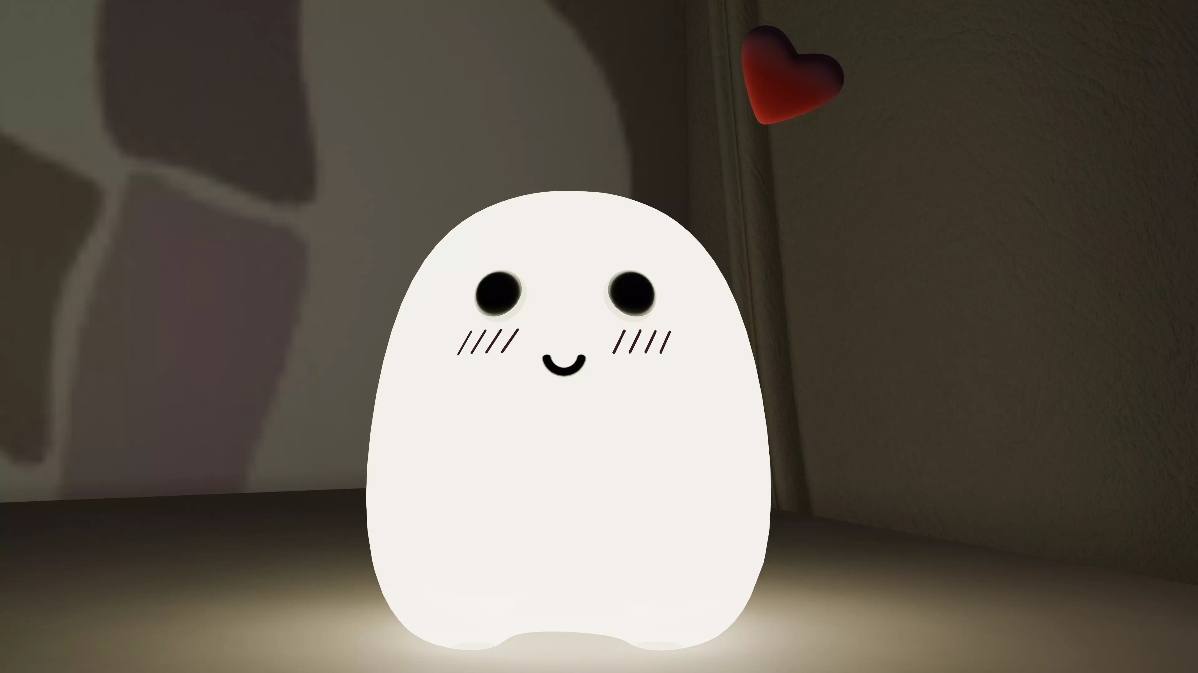 Ghost Night Lamp Free 3D model
