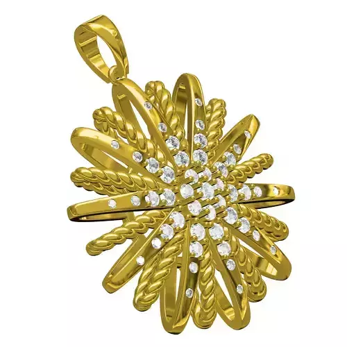 Antique Diamond Star Pendant