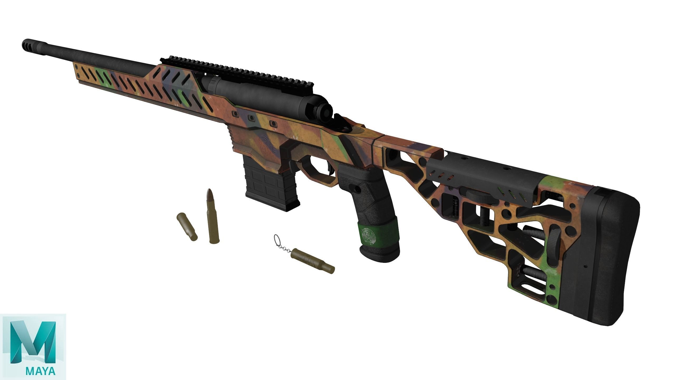 Stealth Hawk Used Low-poly 3D model_16