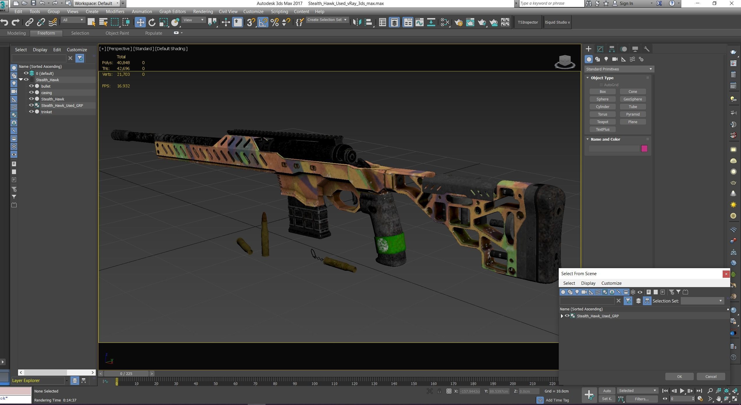 Stealth Hawk Used Low-poly 3D model_15
