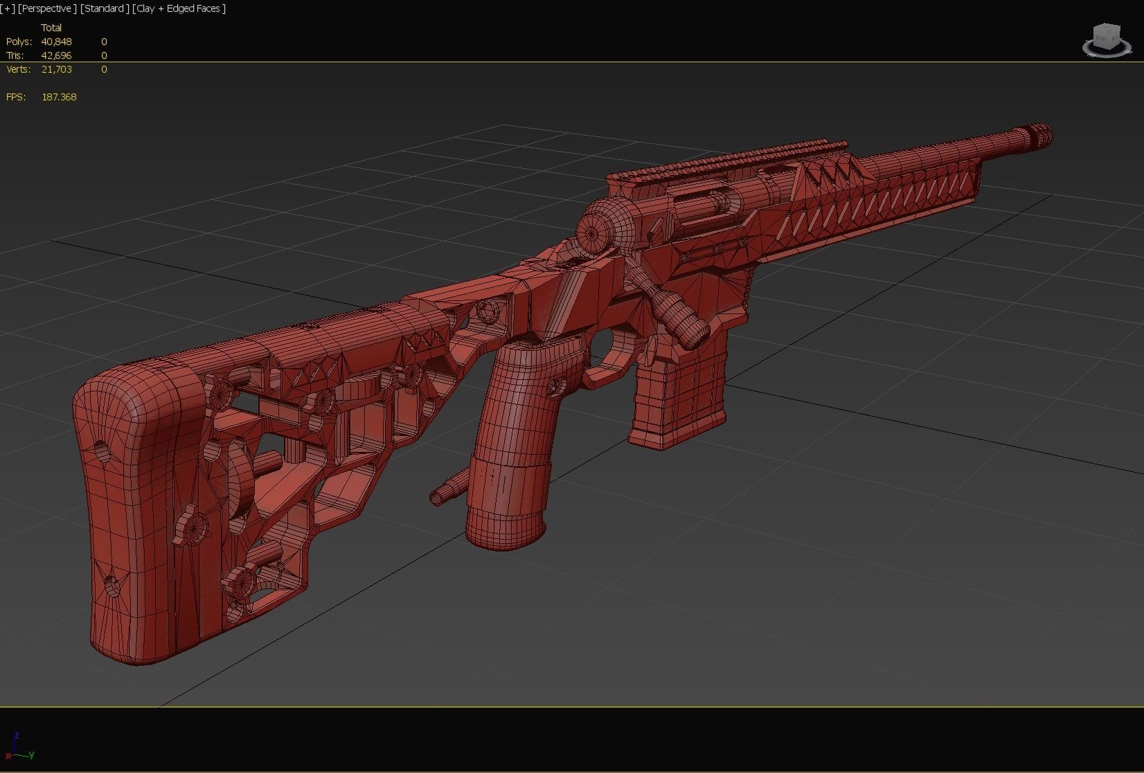 Stealth Hawk Used Low-poly 3D model_11